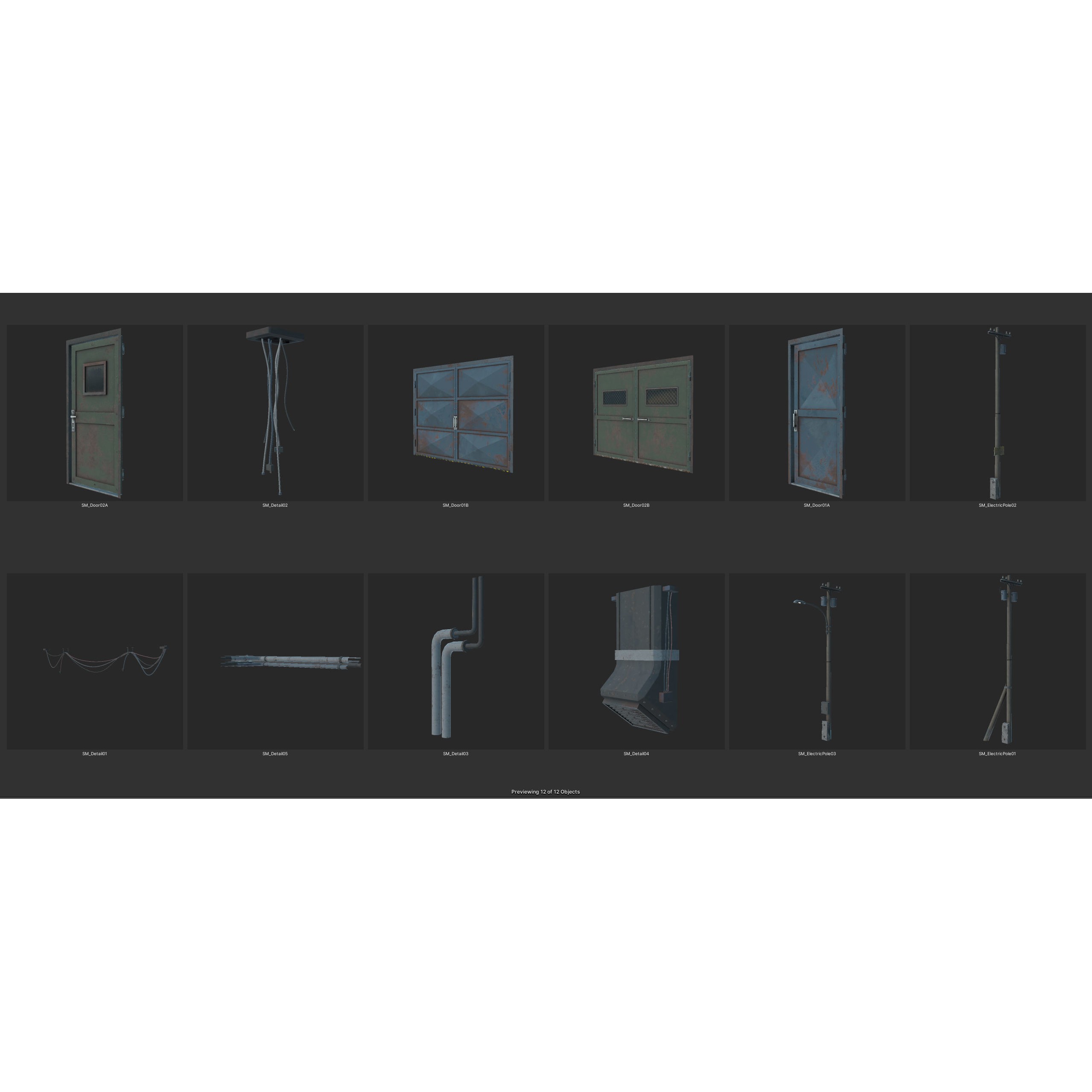 Old Factory 3D Model – Low Poly Industrial Asset with Interior - View 31