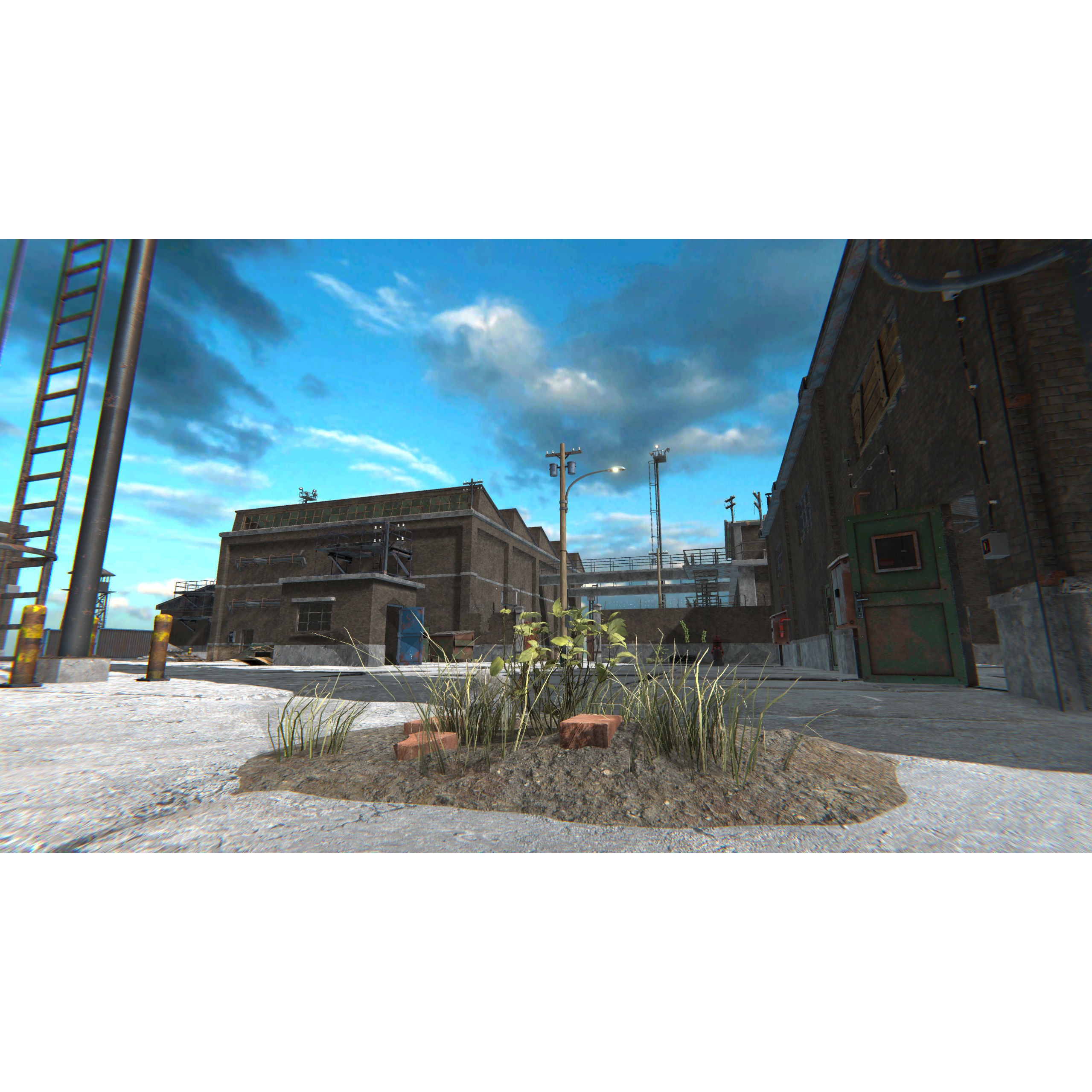 Old Factory 3D Model – Low Poly Industrial Asset with Interior - View 5