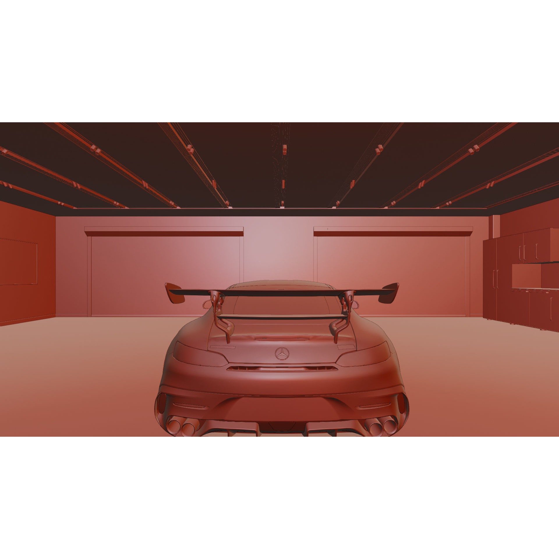 Realistic Garage 3D Model – Low Poly PBR Asset for Blender