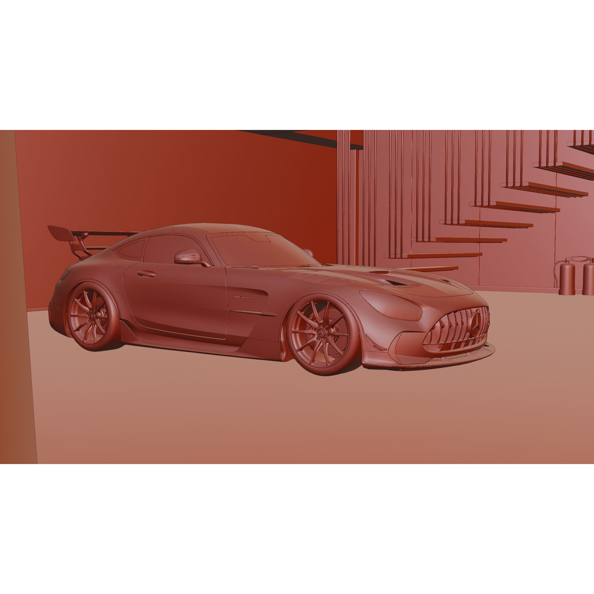 Realistic Garage 3D Model – Low Poly PBR Asset for Blender - View 13