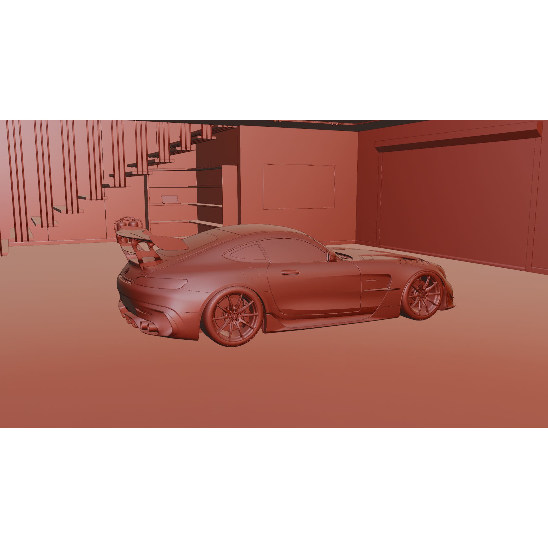 Realistic Garage 3D Model – Low Poly PBR Asset for Blender - View 15