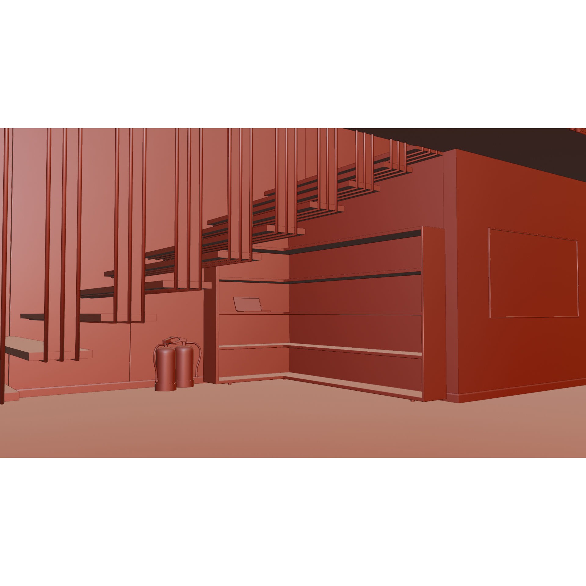 Realistic Garage 3D Model – Low Poly PBR Asset for Blender - View 16