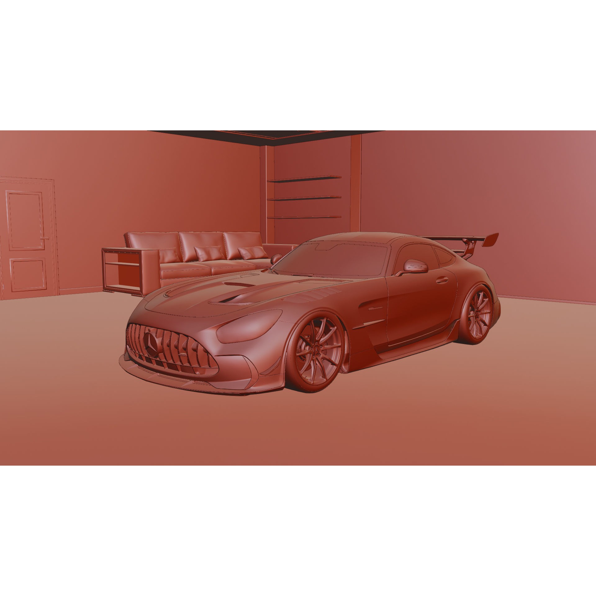 Realistic Garage 3D Model – Low Poly PBR Asset for Blender - View 18