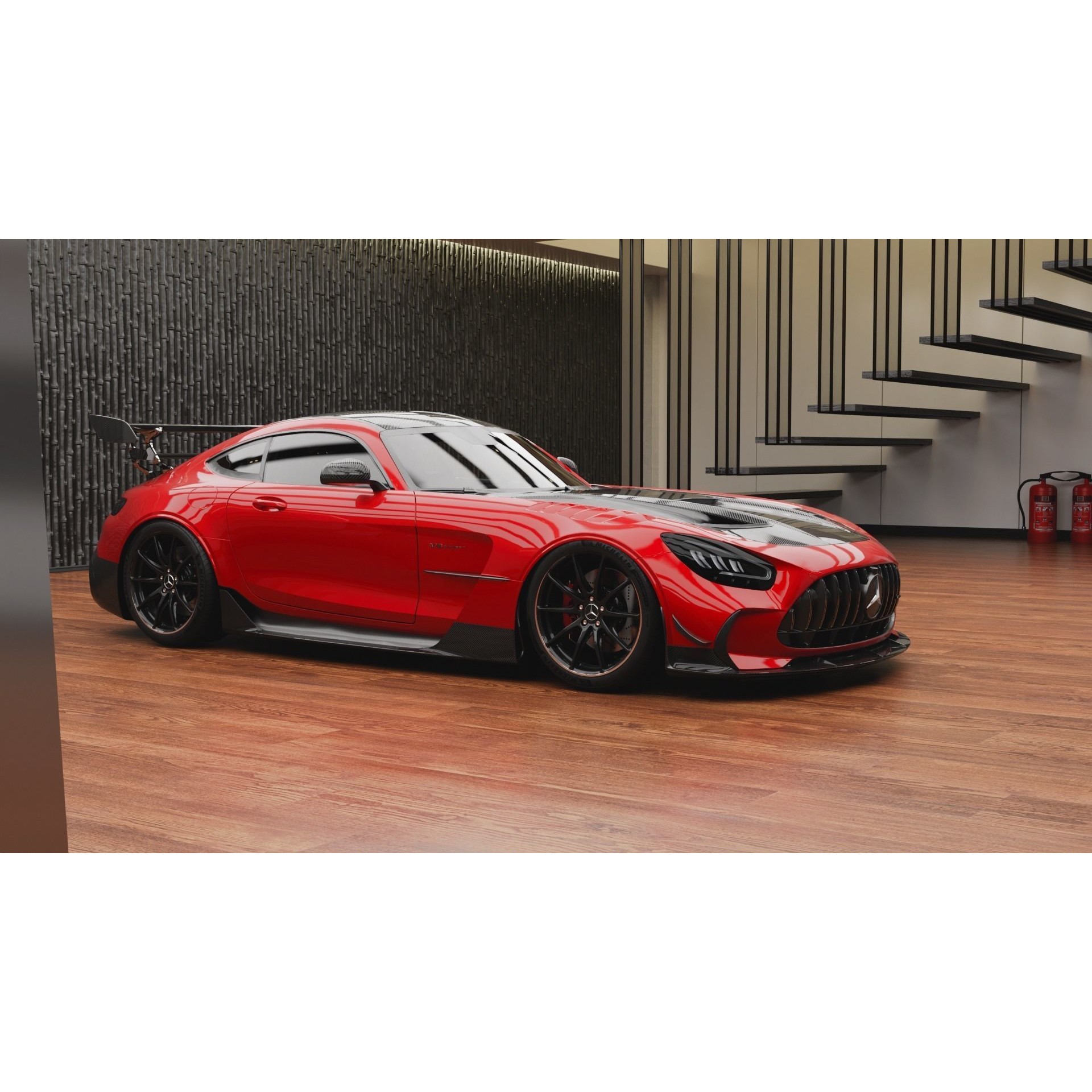 Realistic Garage 3D Model – Low Poly PBR Asset for Blender - View 3