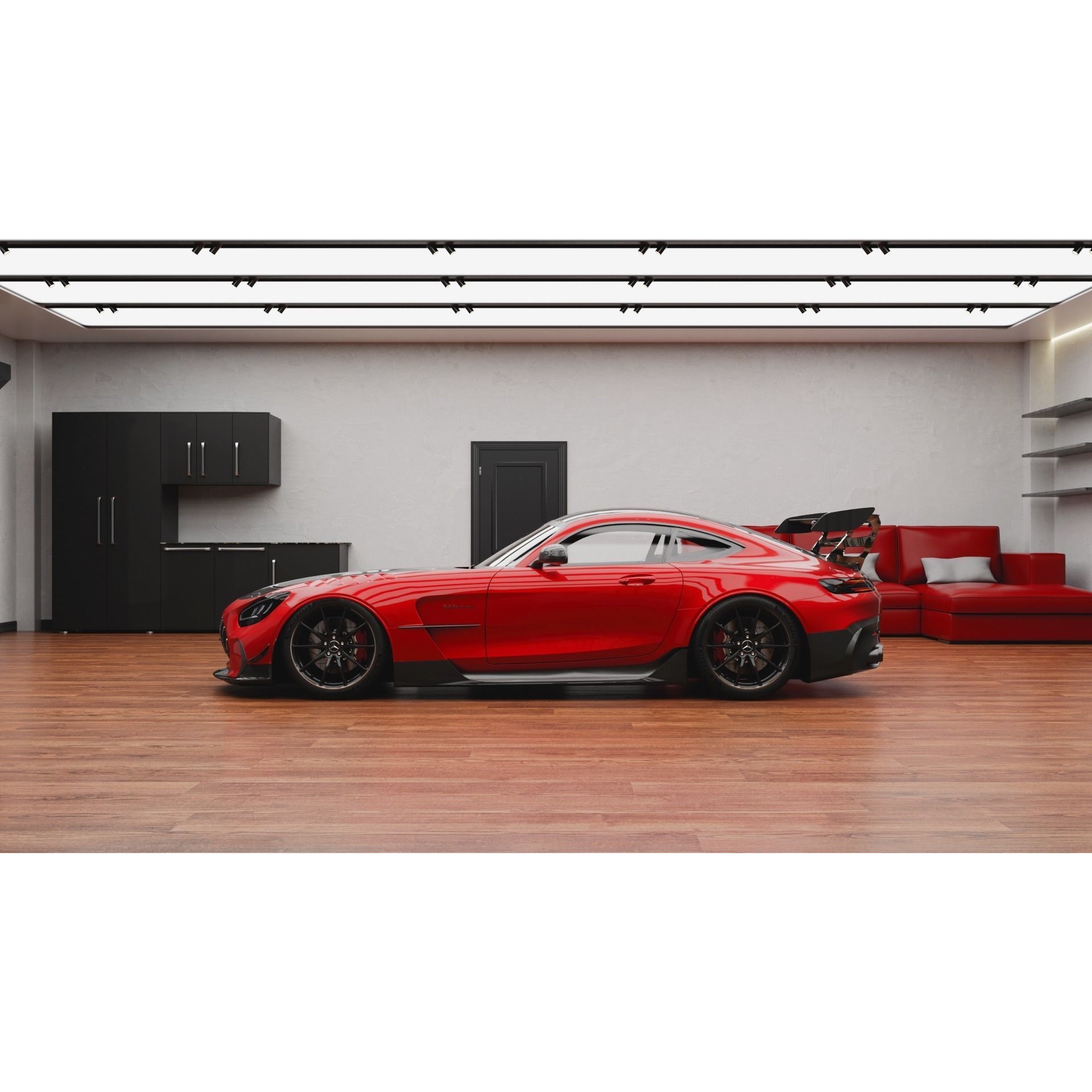 Realistic Garage 3D Model – Low Poly PBR Asset for Blender - View 4