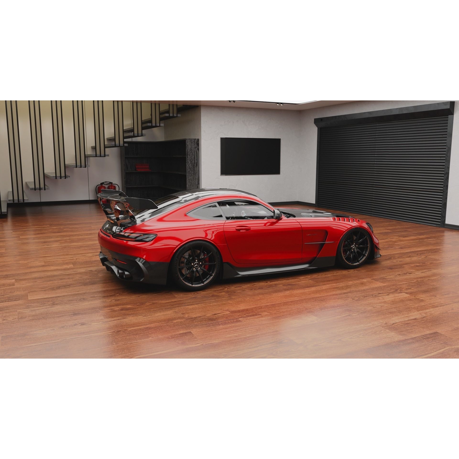 Realistic Garage 3D Model – Low Poly PBR Asset for Blender - View 5