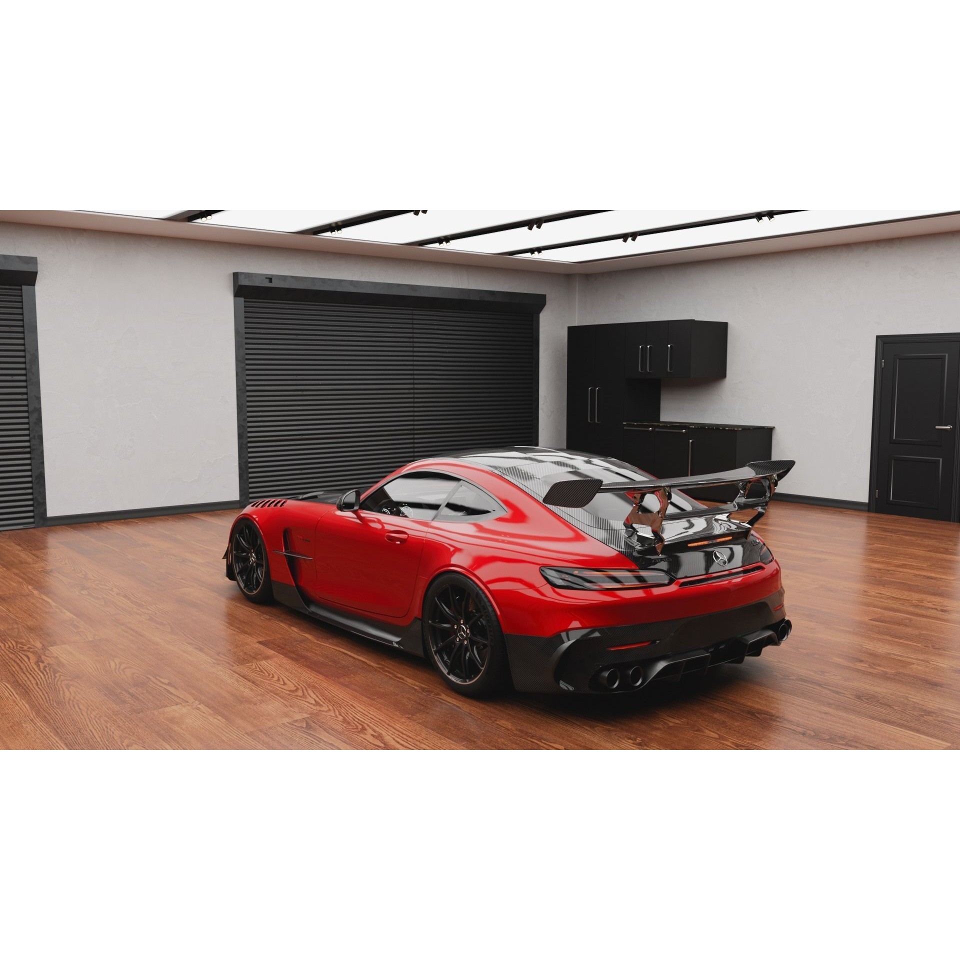 Realistic Garage 3D Model – Low Poly PBR Asset for Blender - View 6