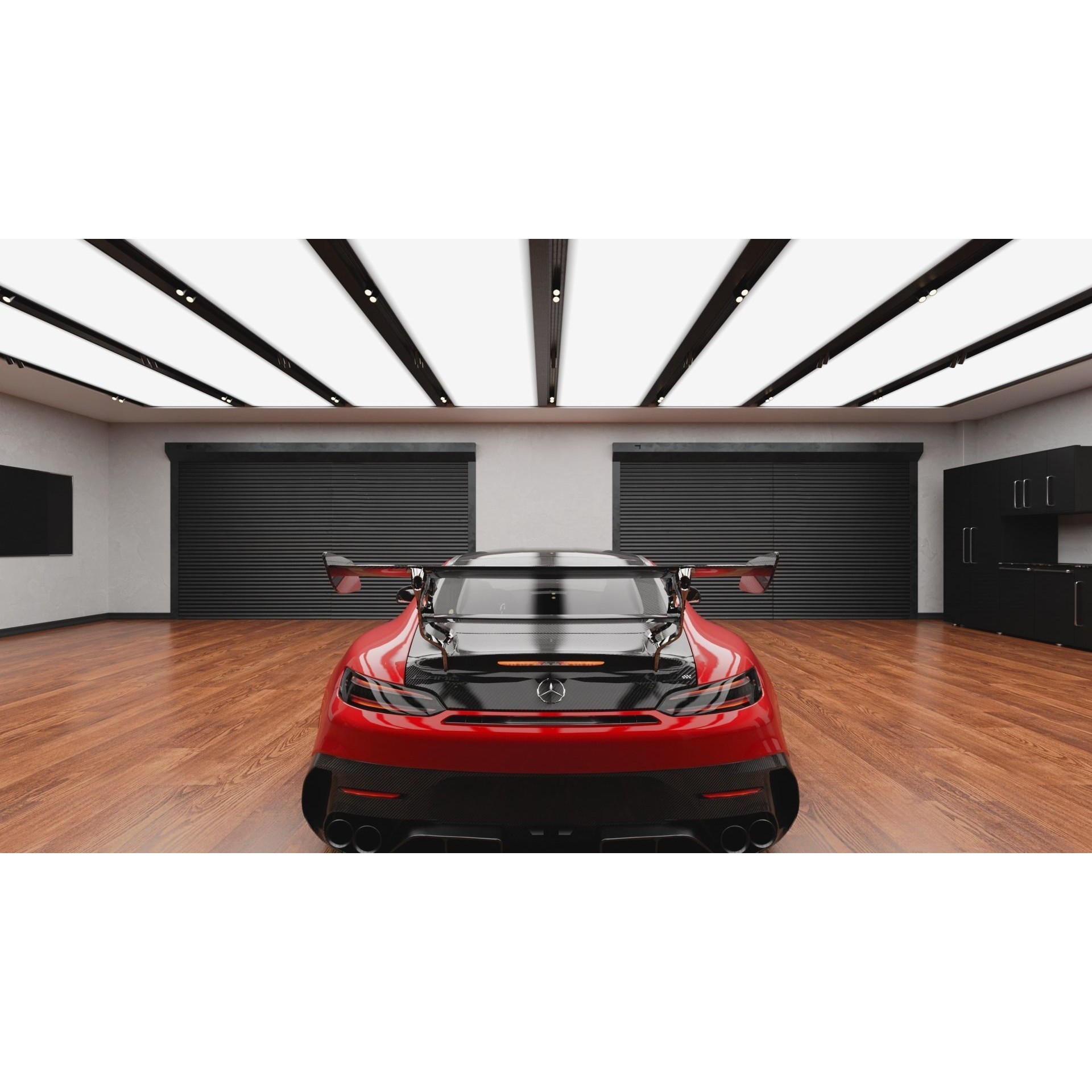 Realistic Garage 3D Model – Low Poly PBR Asset for Blender - View 8