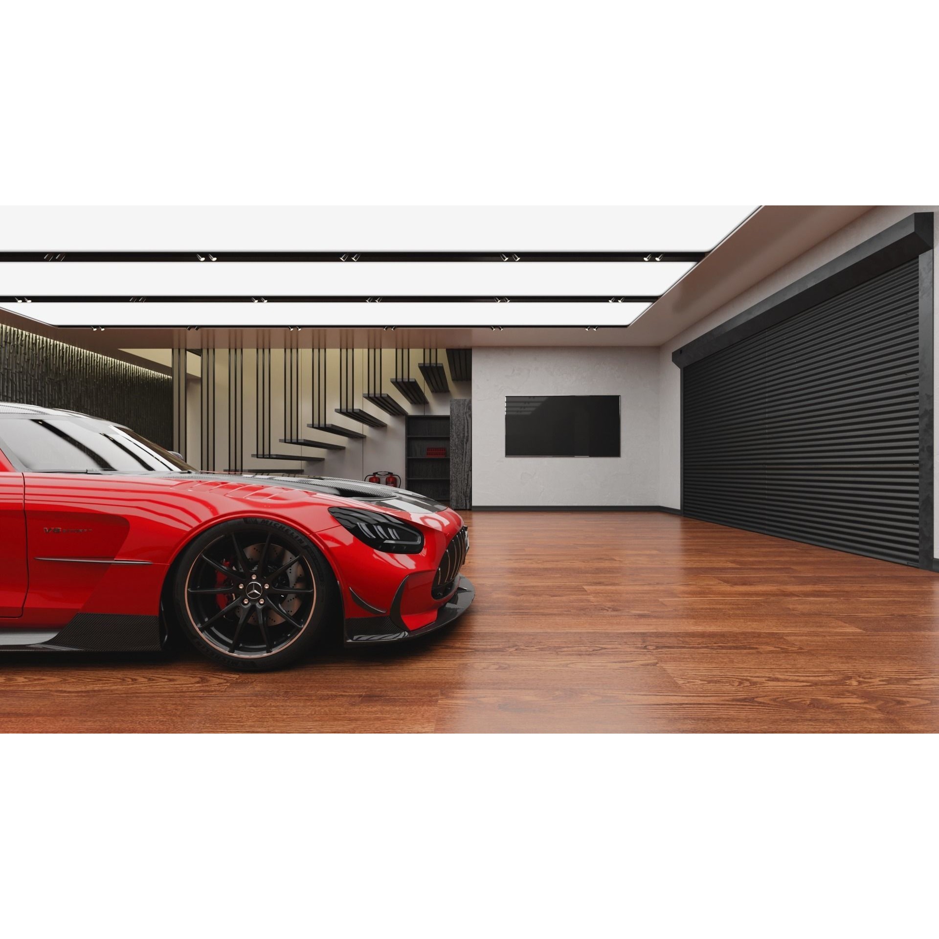 Realistic Garage 3D Model – Low Poly PBR Asset for Blender - View 9
