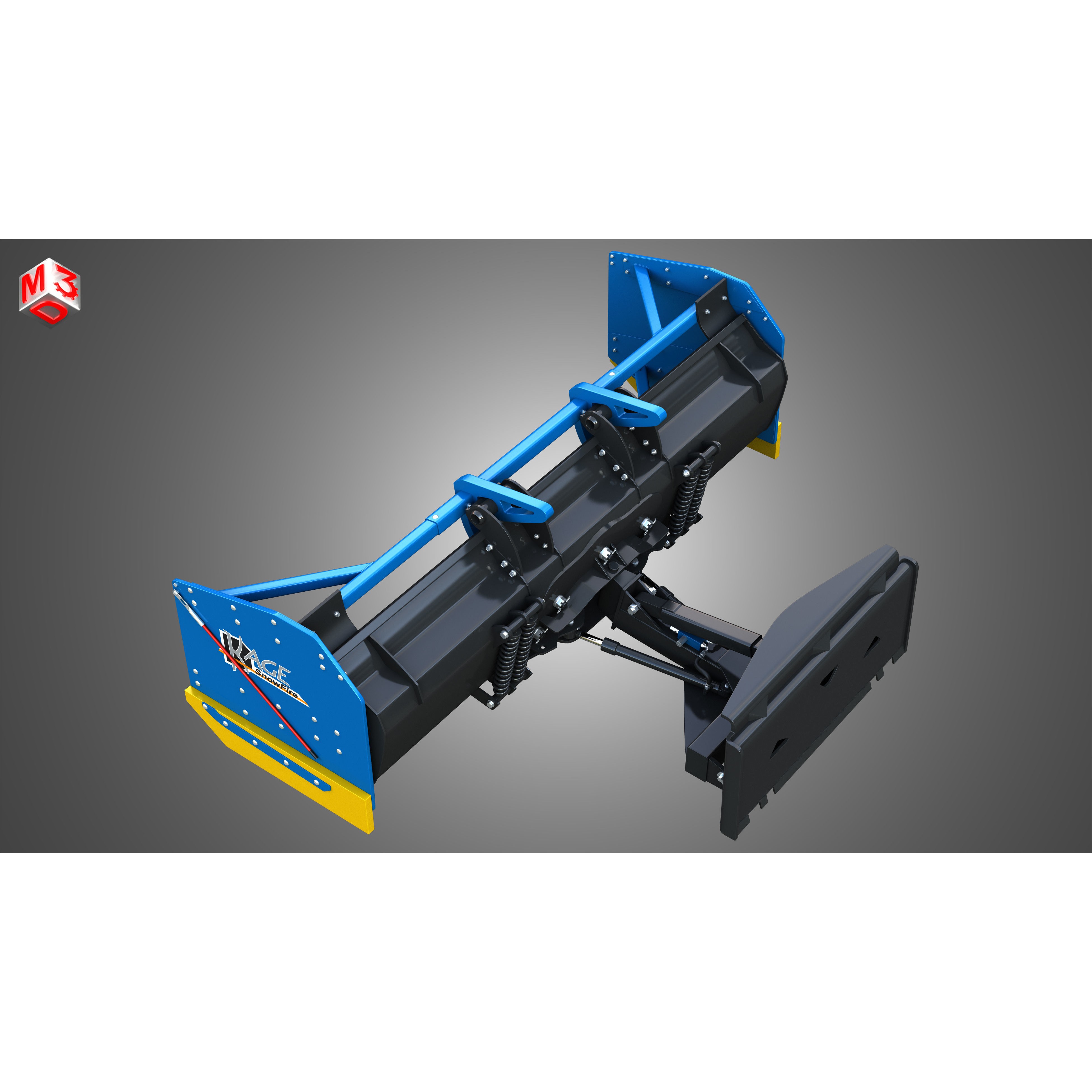 Kage SnowFire Plow System 3D Model – High Poly Industrial Asset, FBX, OBJ