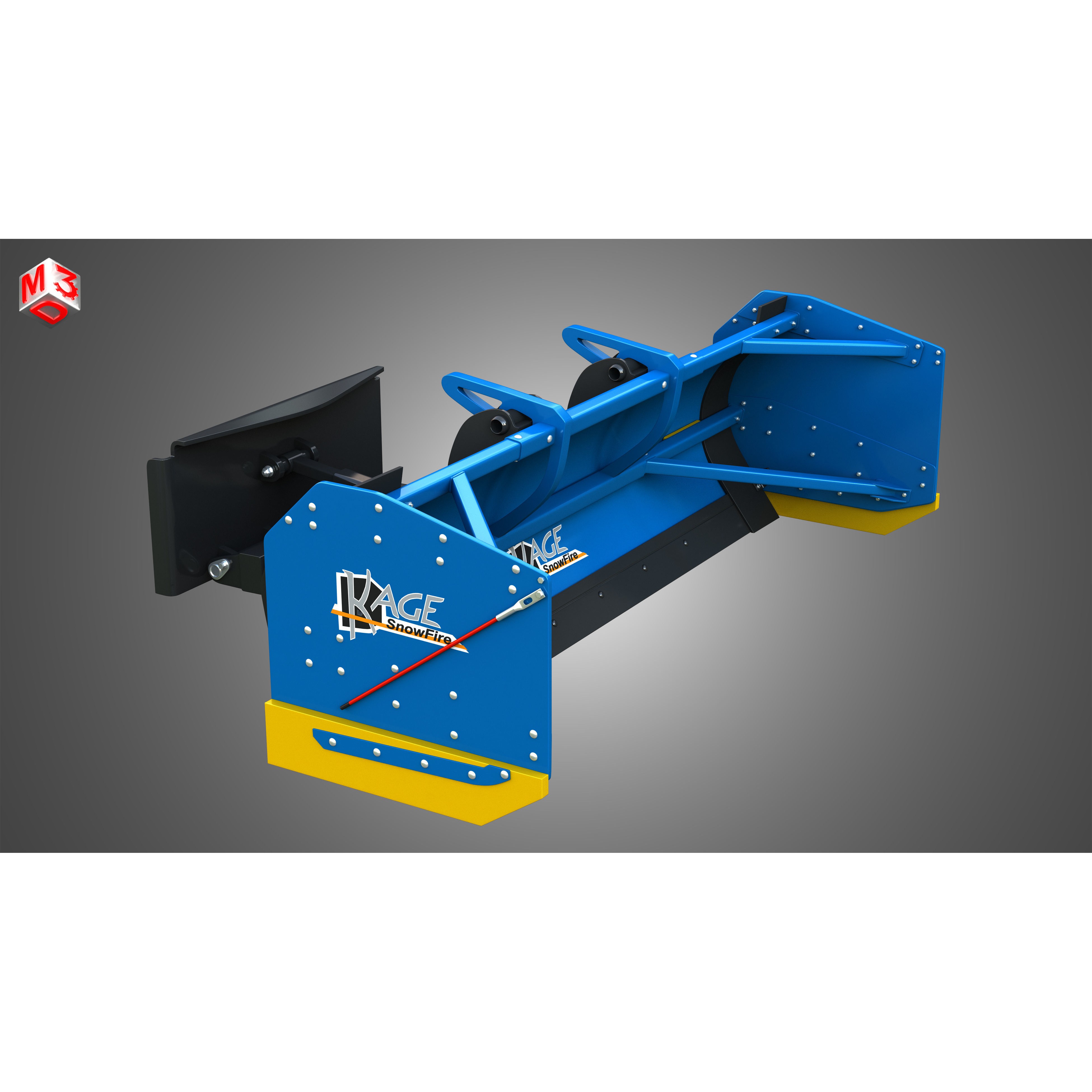 Kage SnowFire Plow System 3D Model – High Poly Industrial Asset, FBX, OBJ - View 10