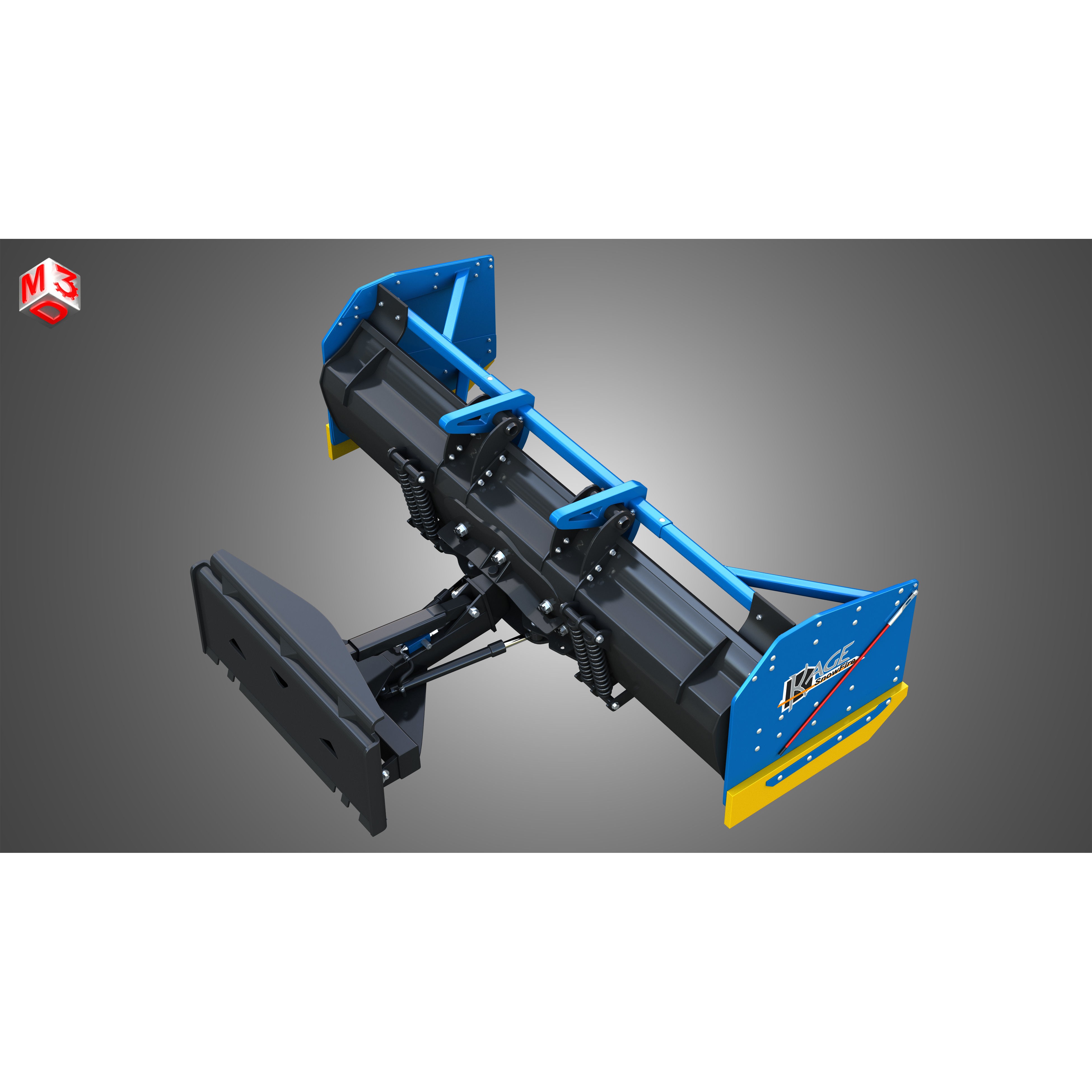 Kage SnowFire Plow System 3D Model – High Poly Industrial Asset, FBX, OBJ - View 13