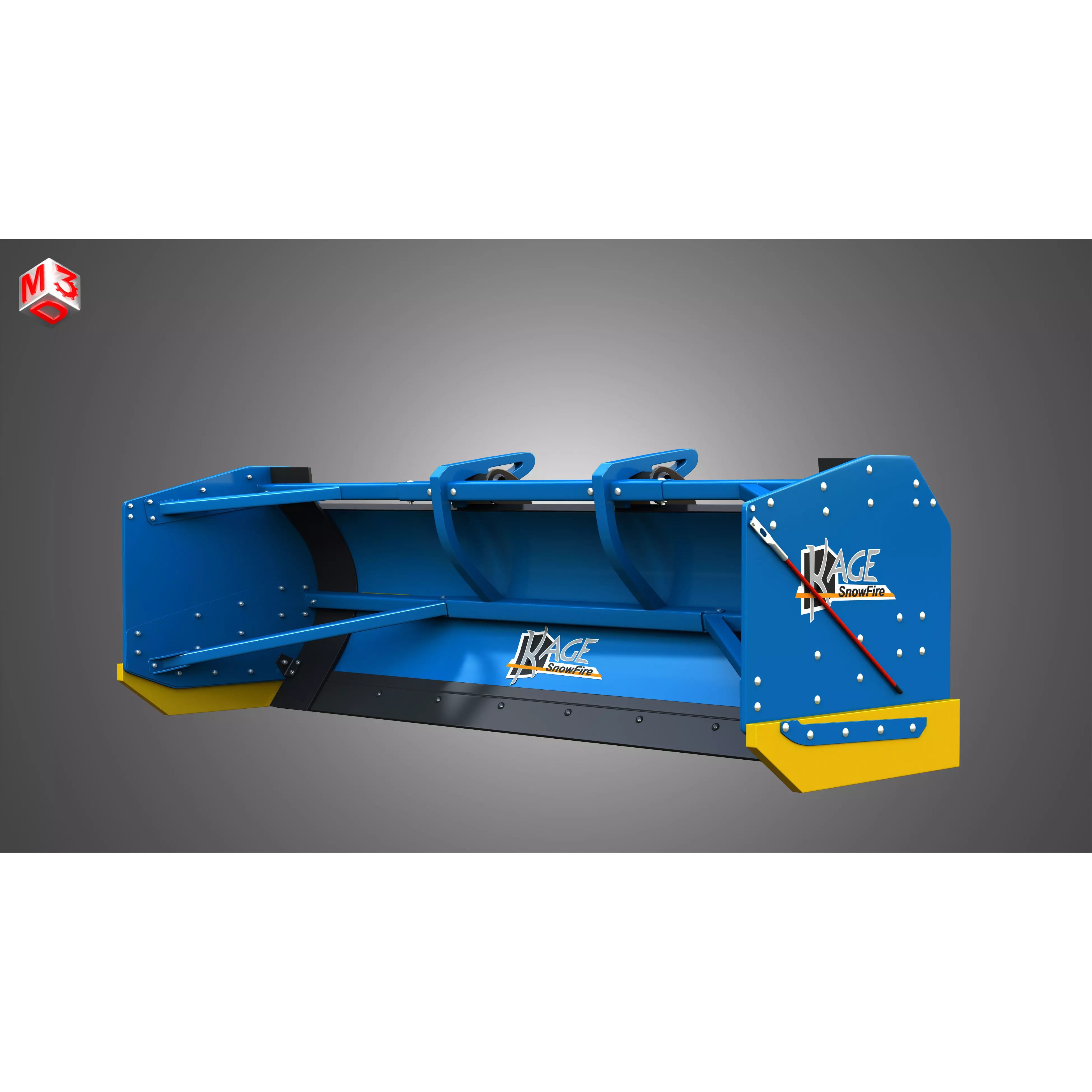Kage SnowFire Plow System 3D Model – High Poly Industrial Asset, FBX, OBJ - View 2