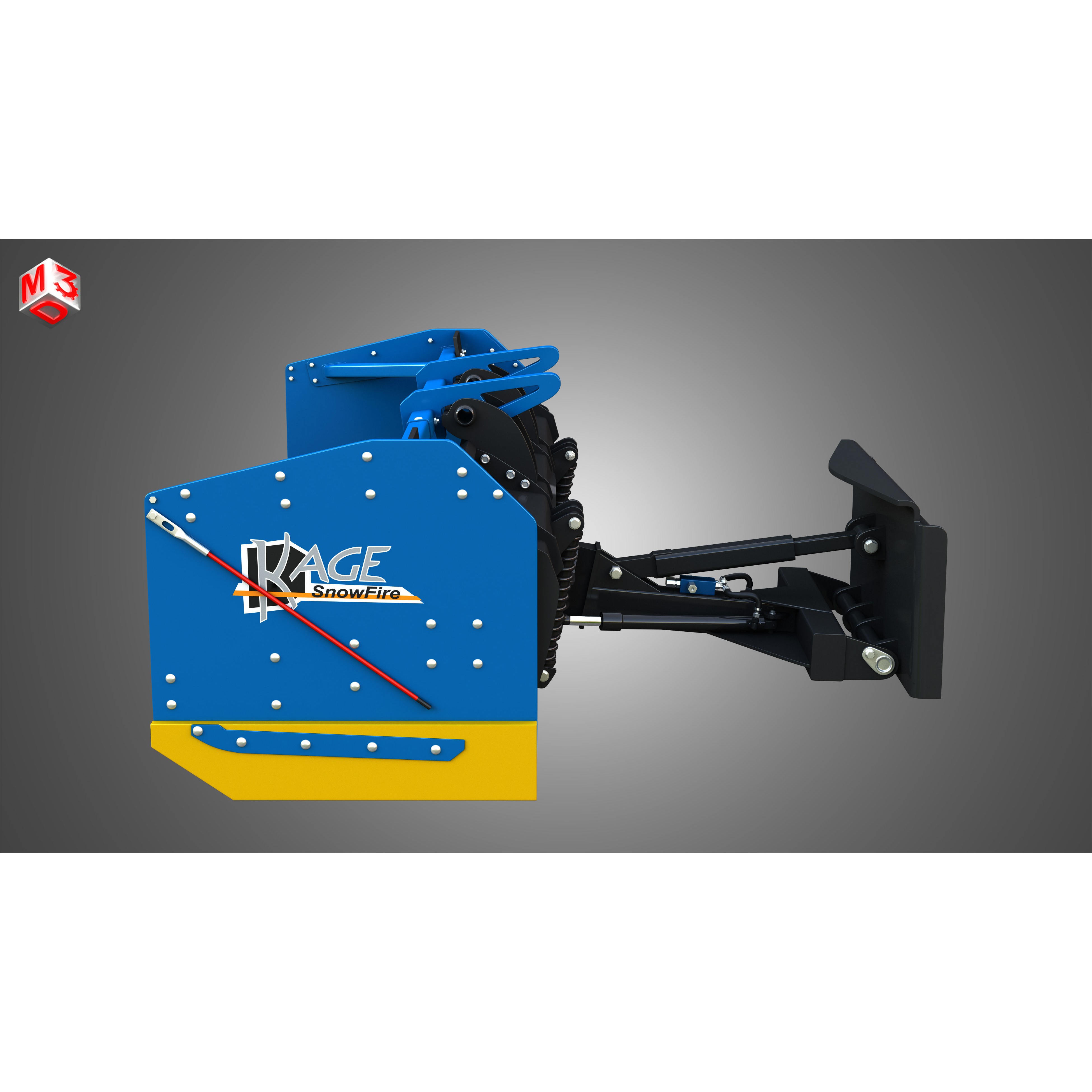 Kage SnowFire Plow System 3D Model – High Poly Industrial Asset, FBX, OBJ - View 6