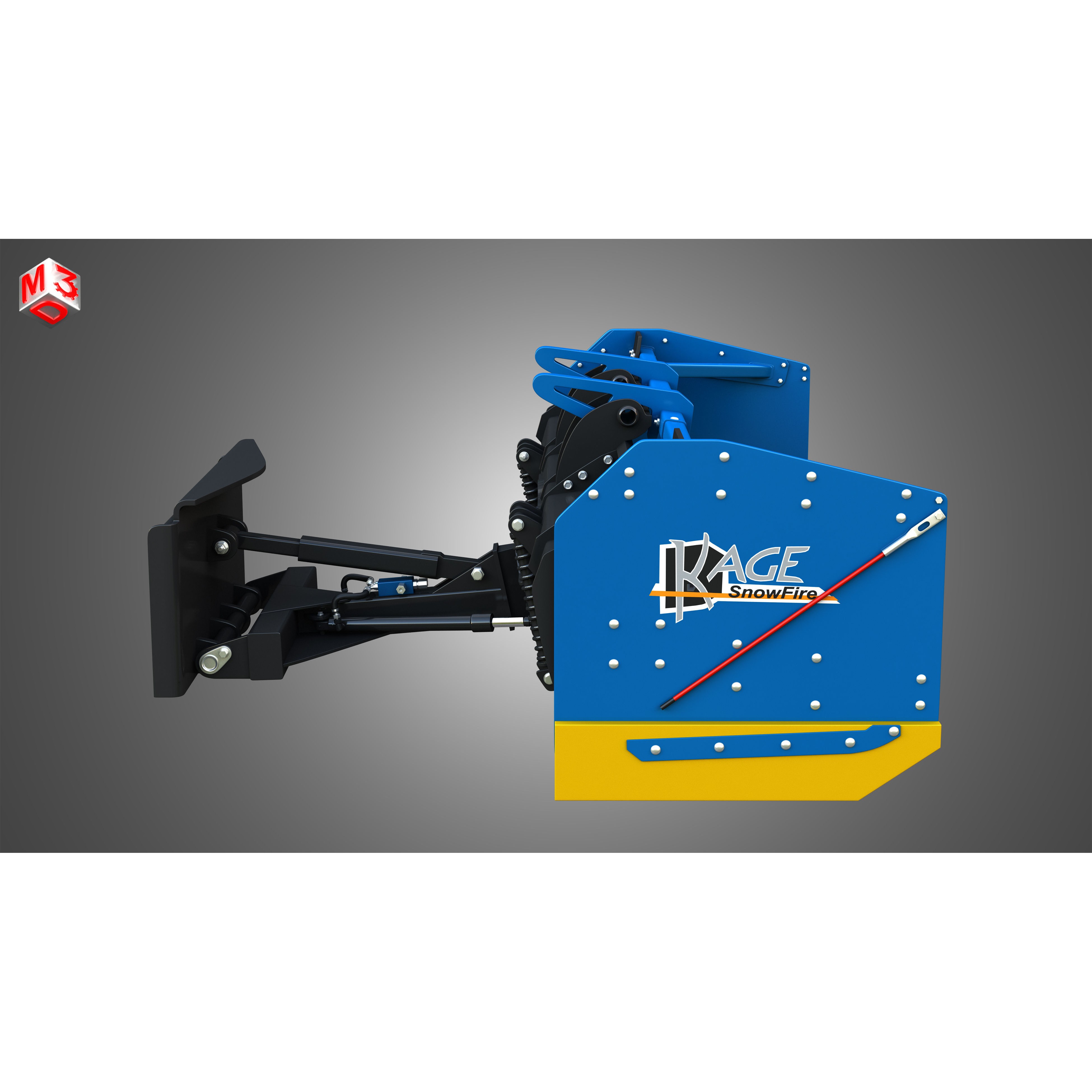Kage SnowFire Plow System 3D Model – High Poly Industrial Asset, FBX, OBJ - View 7