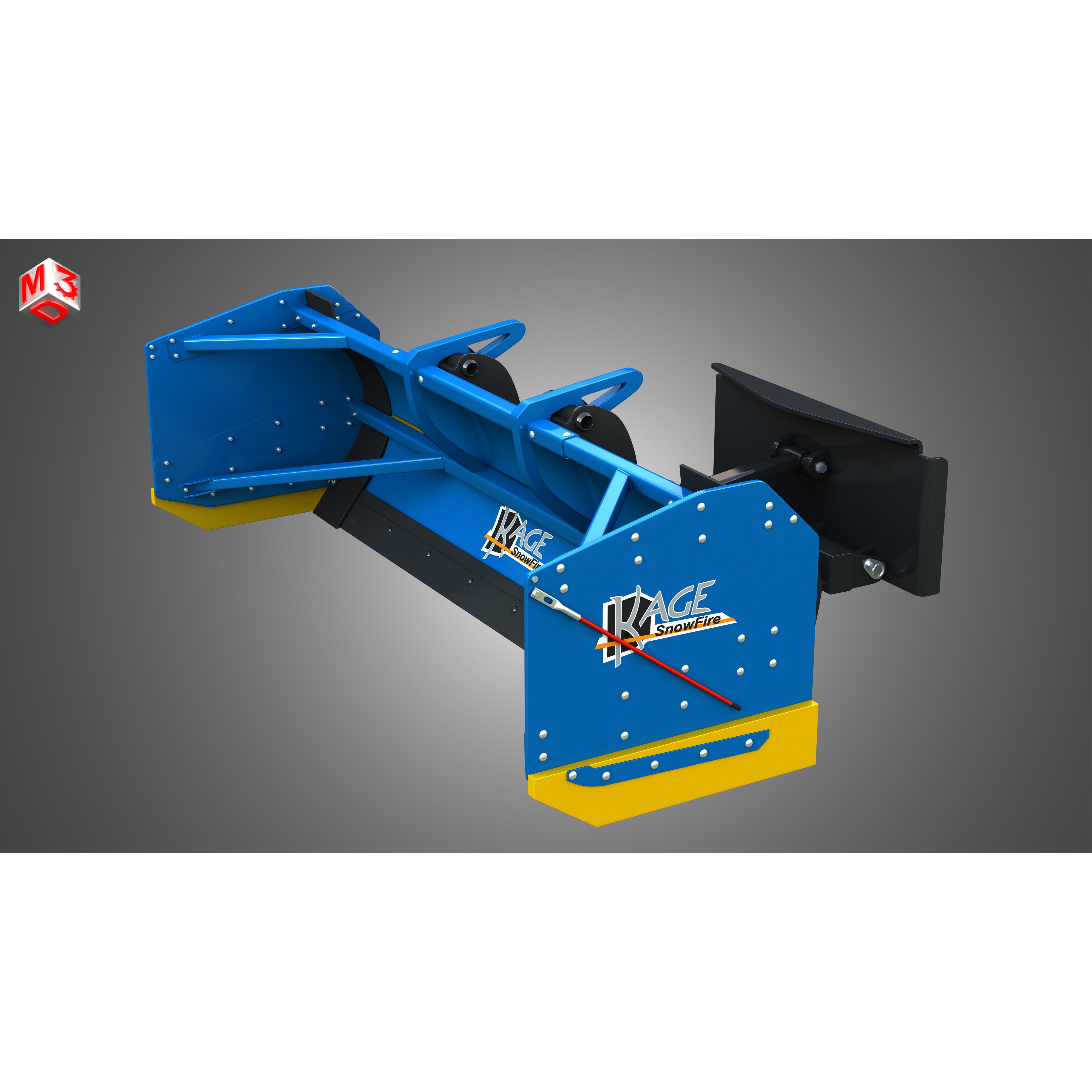 Kage SnowFire Plow System 3D Model – High Poly Industrial Asset, FBX, OBJ - View 8