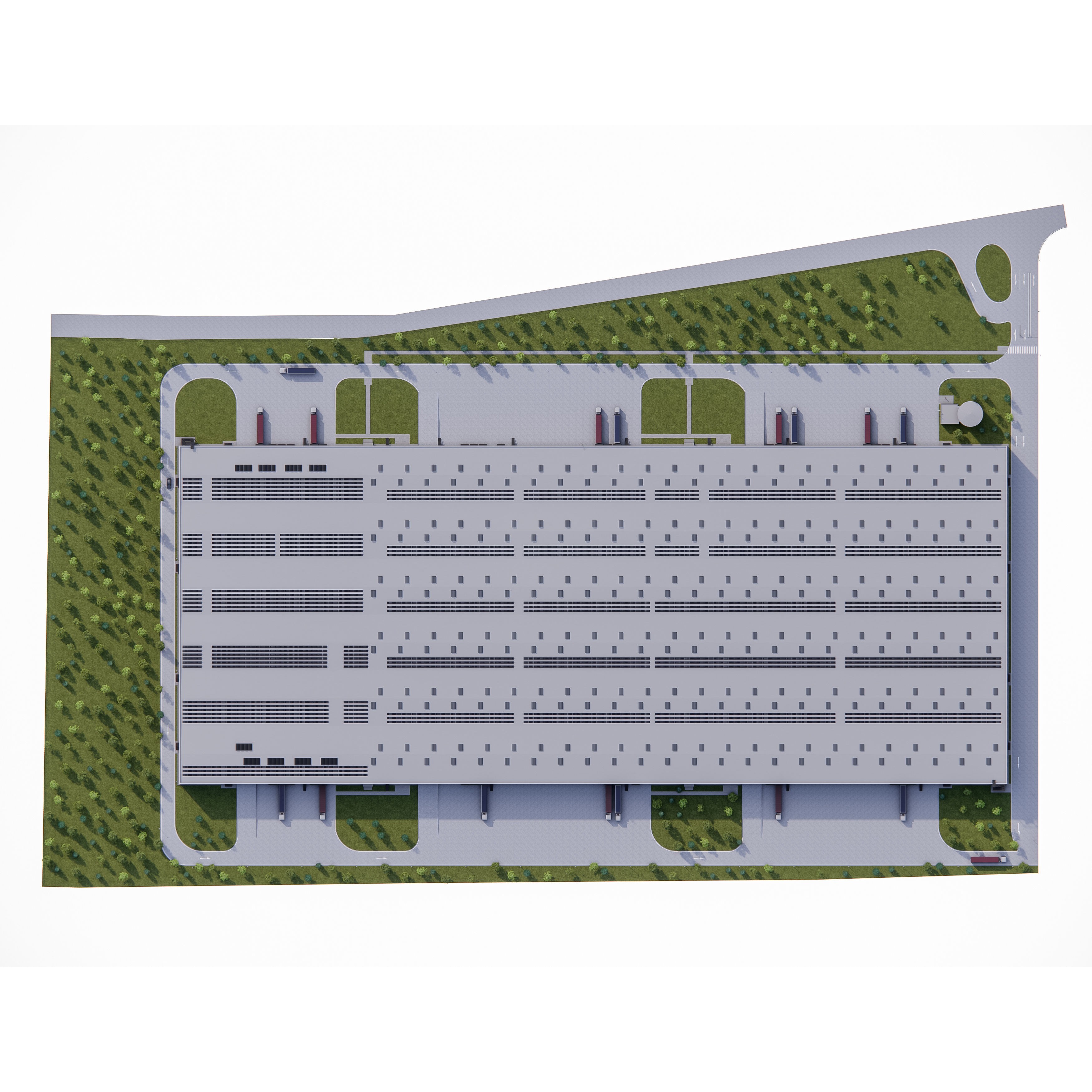 Industrial Hall 3D Model – Revit Family with PBR Textures, FBX - View 12