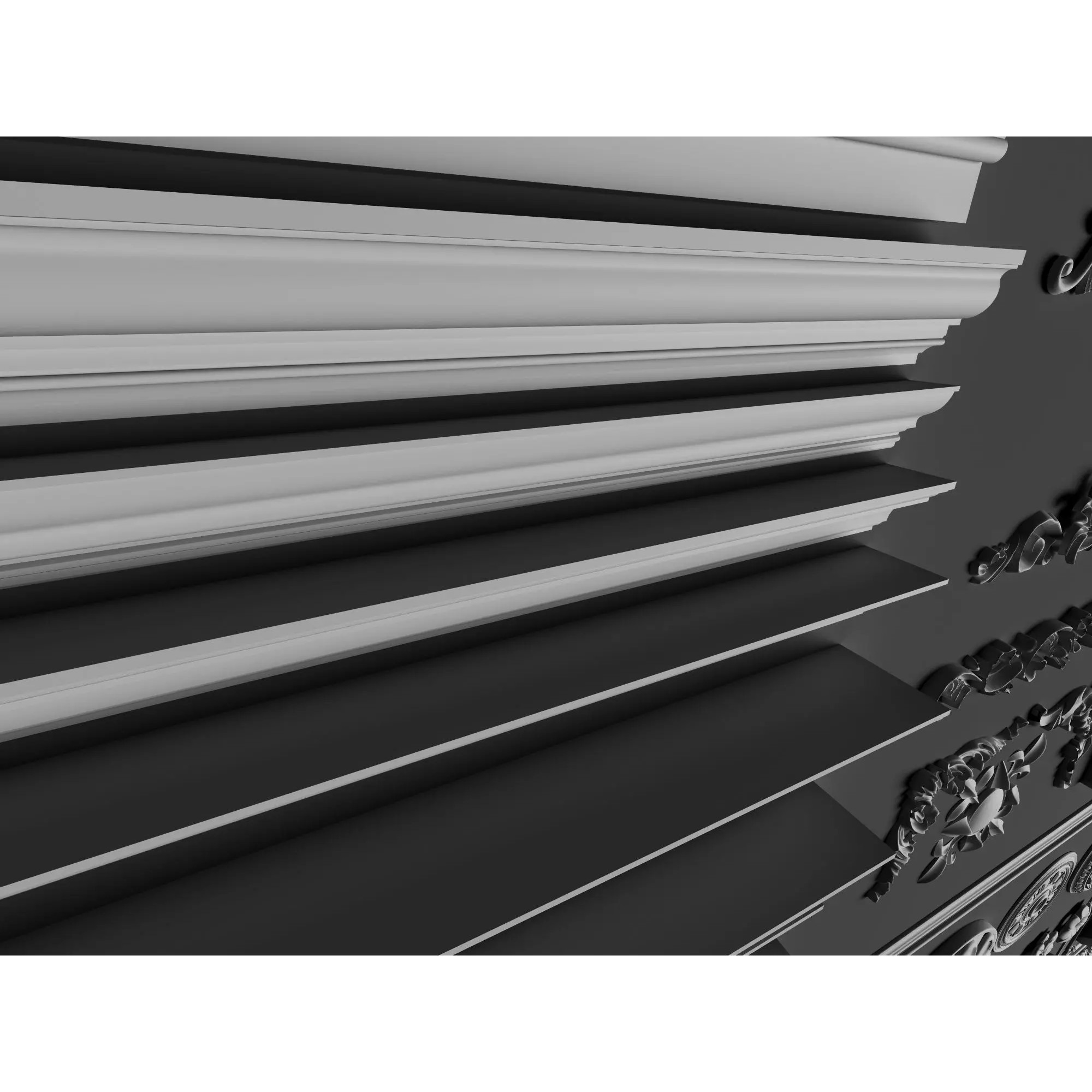 Classic Architectural Ornament Kit - Low-Poly 3D Model