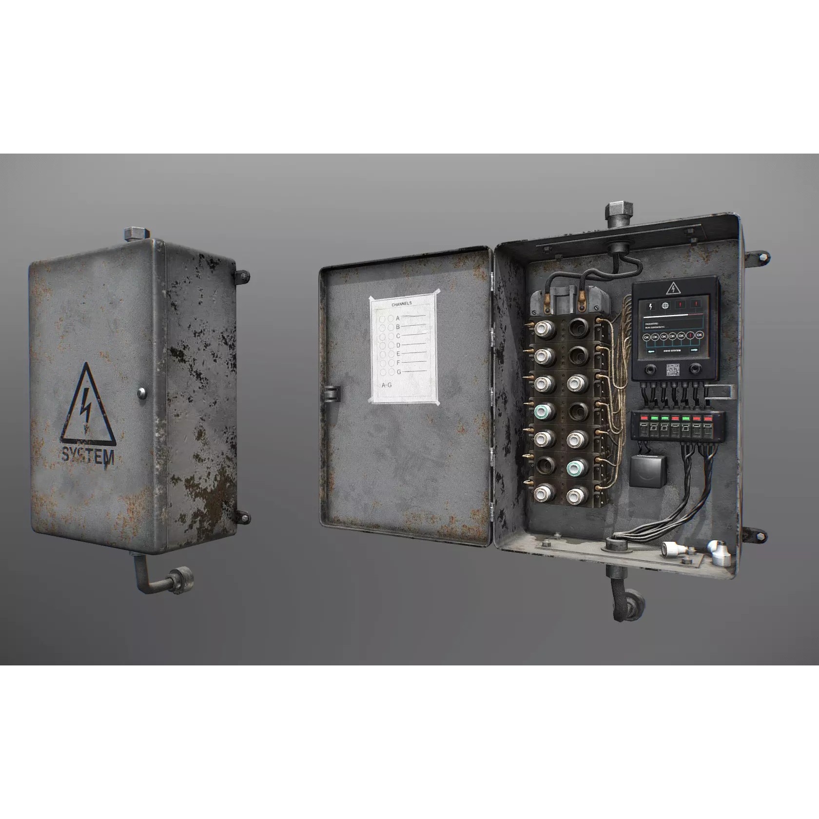 Fusebox 3D Model – Low Poly Game Ready Asset with PBR Textures - View 2