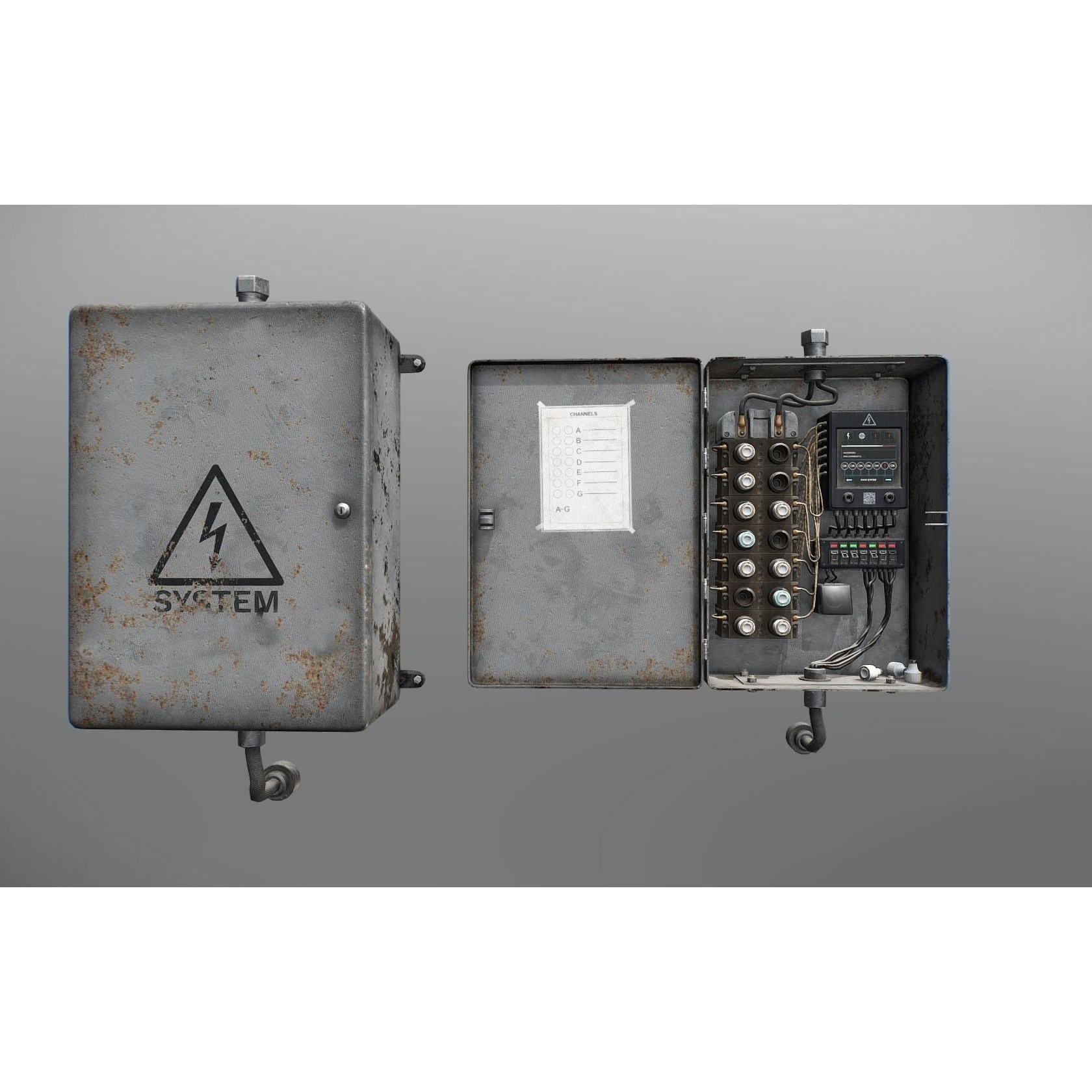 Fusebox 3D Model – Low Poly Game Ready Asset with PBR Textures - View 3