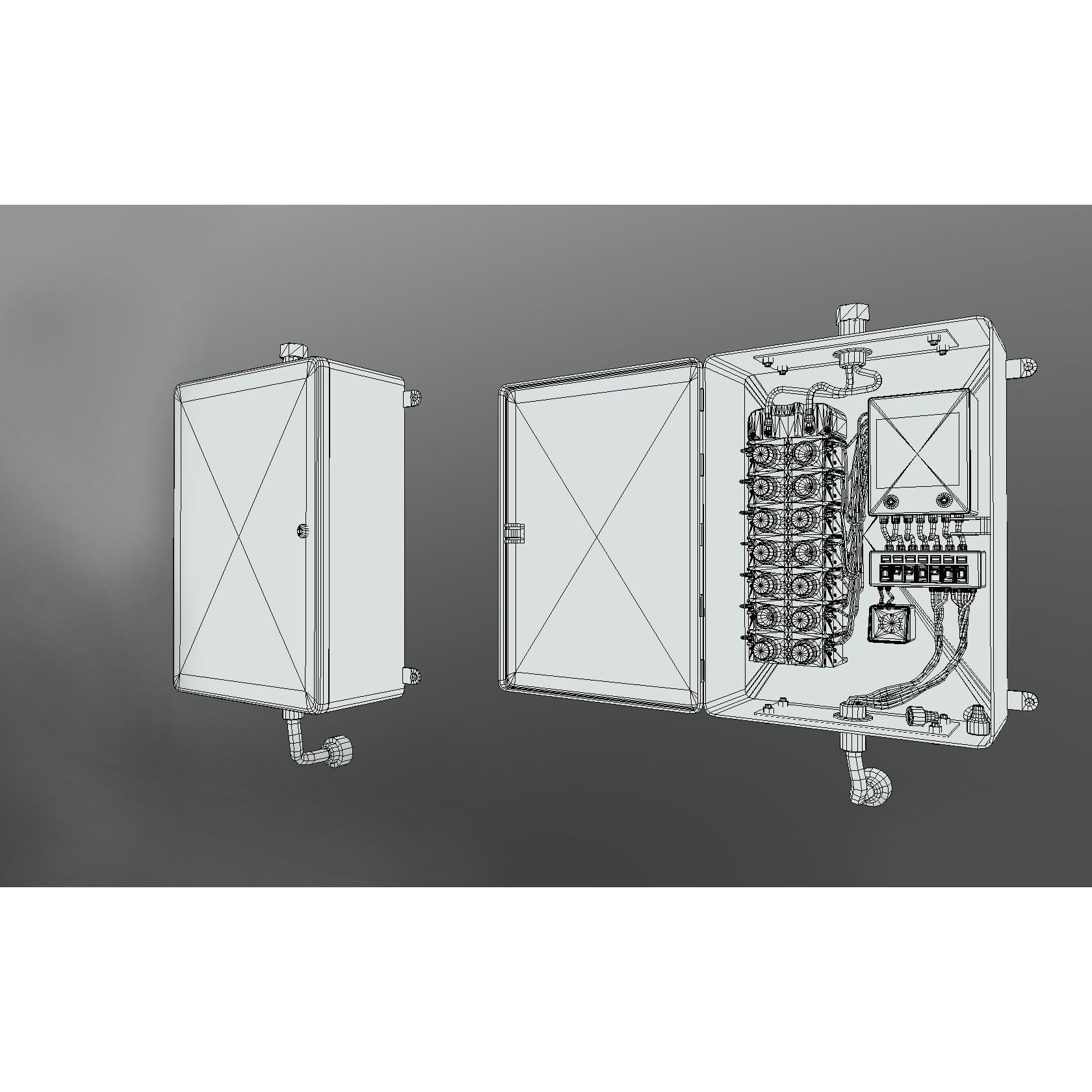 Fusebox 3D Model – Low Poly Game Ready Asset with PBR Textures - View 4