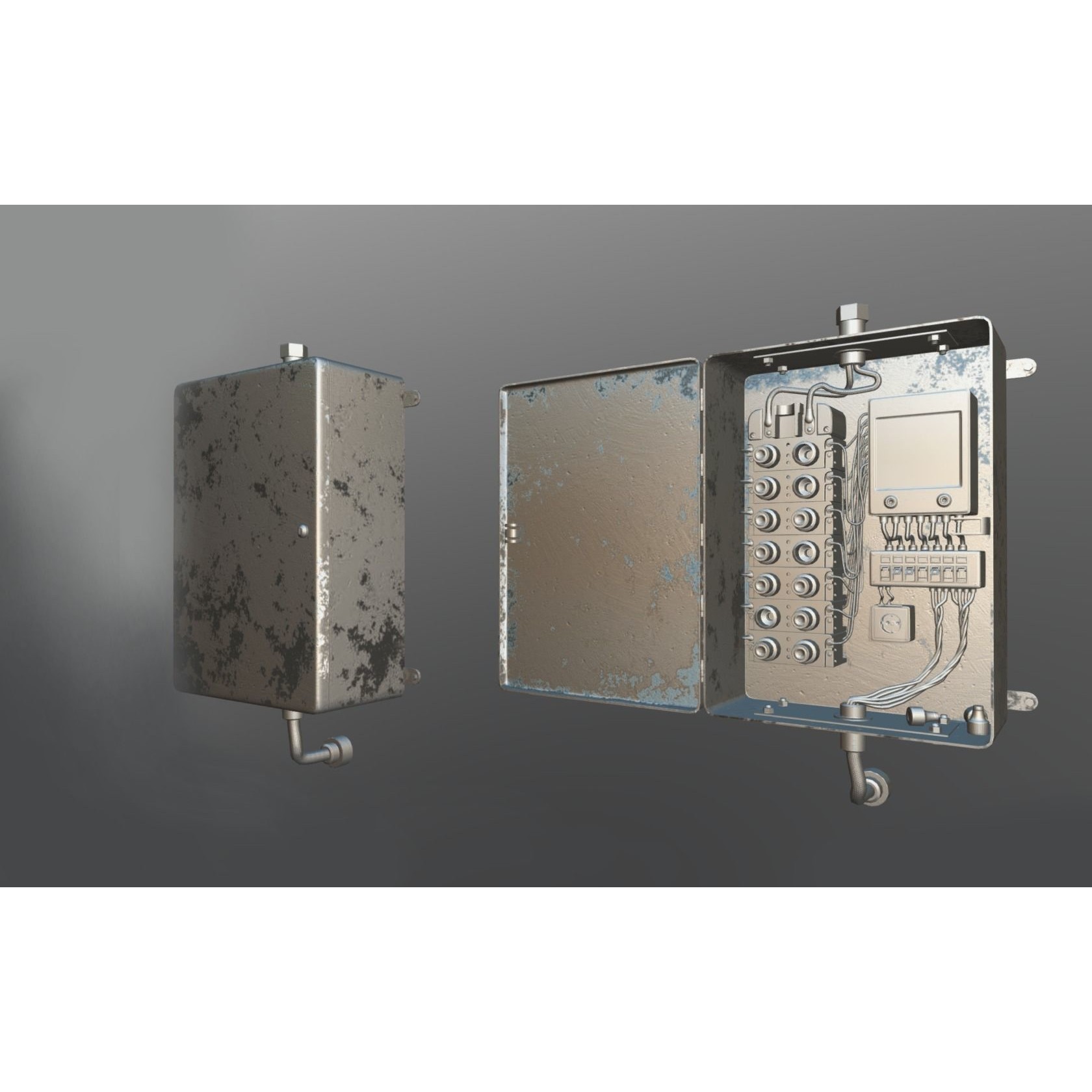 Fusebox 3D Model – Low Poly Game Ready Asset with PBR Textures - View 5