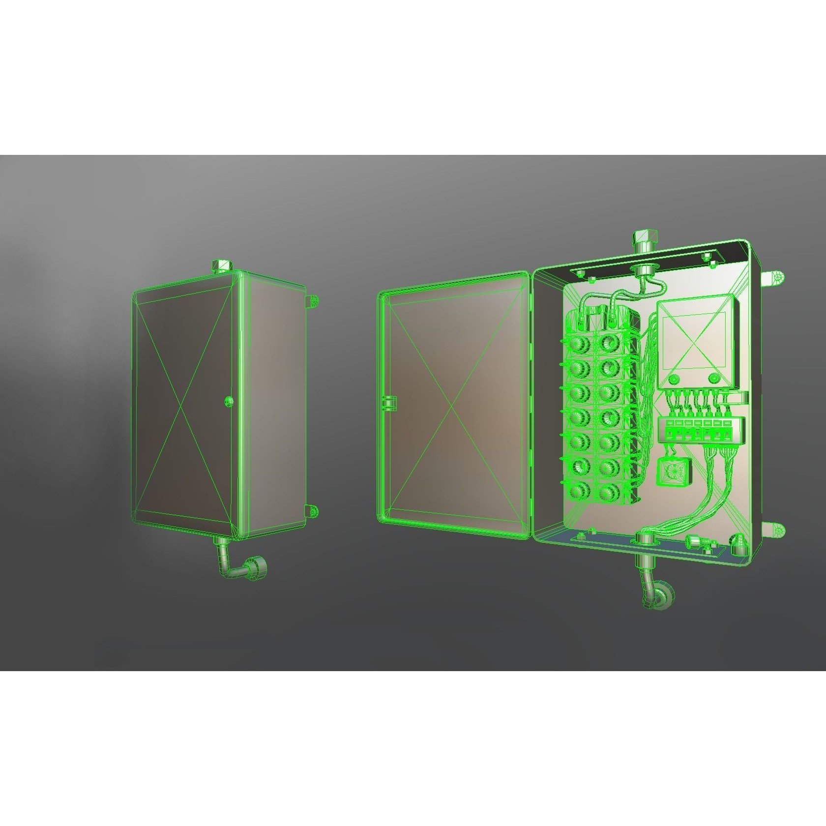 Fusebox 3D Model – Low Poly Game Ready Asset with PBR Textures - View 6