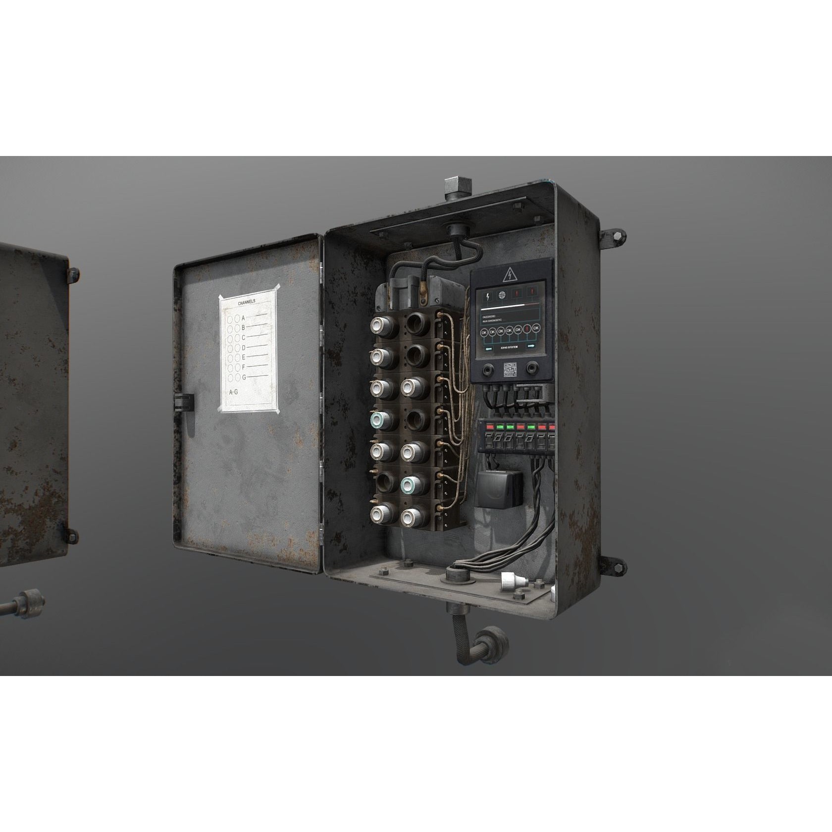 Fusebox 3D Model – Low Poly Game Ready Asset with PBR Textures - View 7