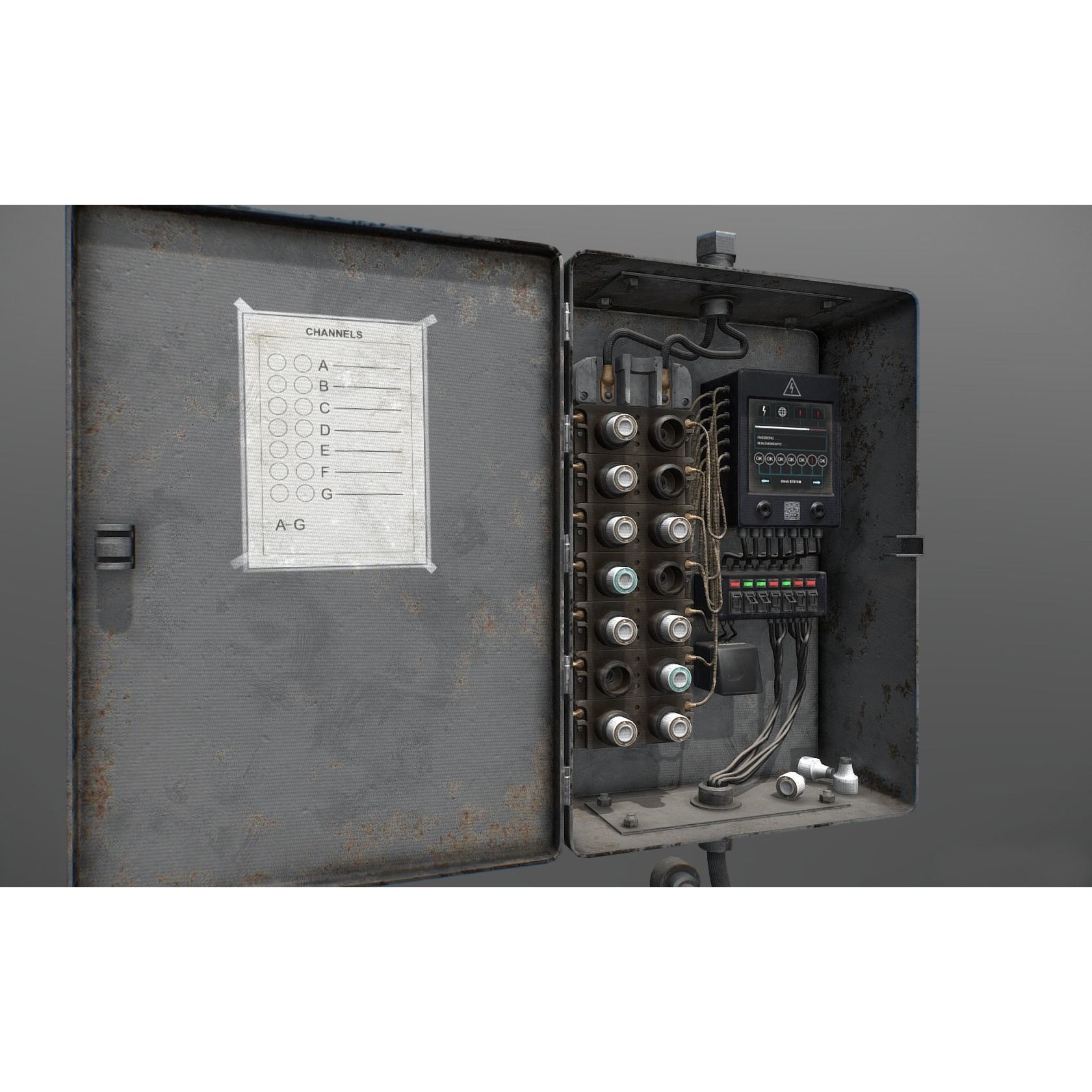 Fusebox 3D Model – Low Poly Game Ready Asset with PBR Textures - View 9