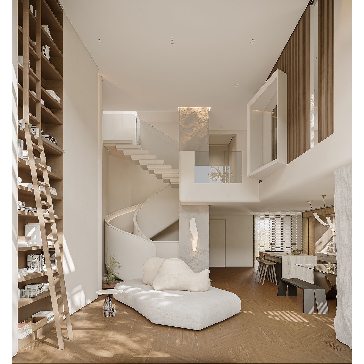 Living Room - Game-Ready 3D Model - View 3