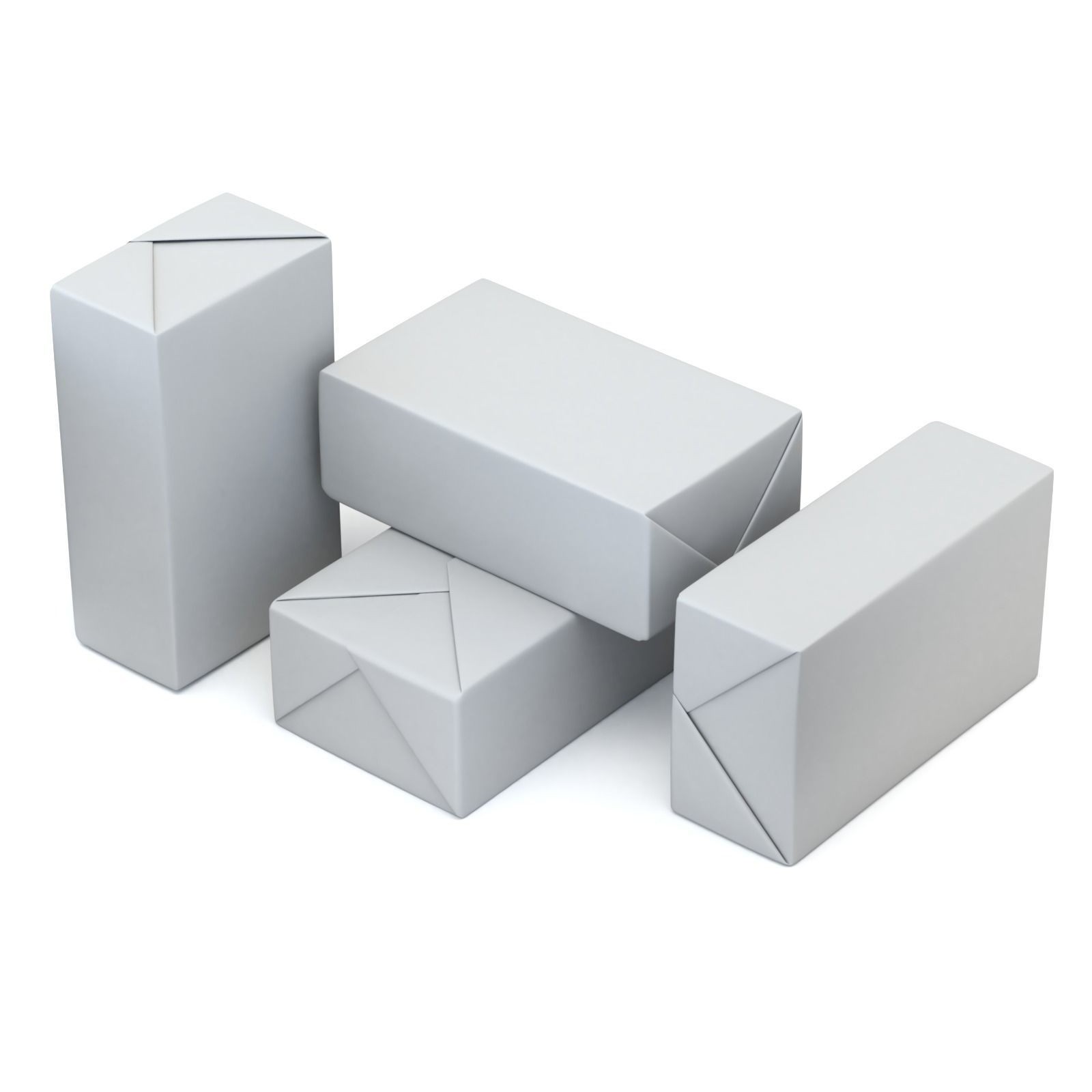 Butter Pack 3D Model – High-Quality Foil Package with Labels - View 13