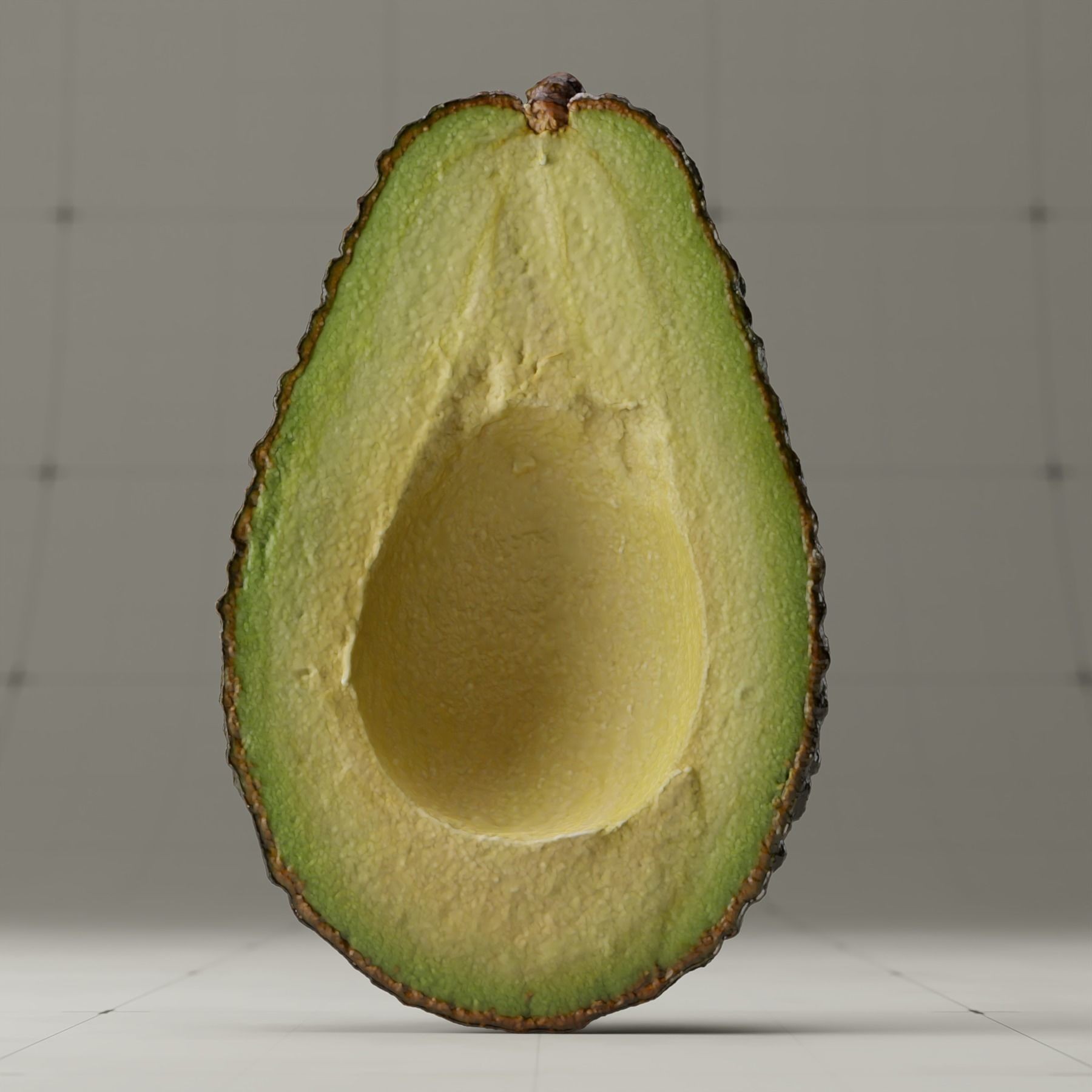 Detailed Avocado 3D Model – Photorealistic PBR Asset, Blender & FBX - View 12