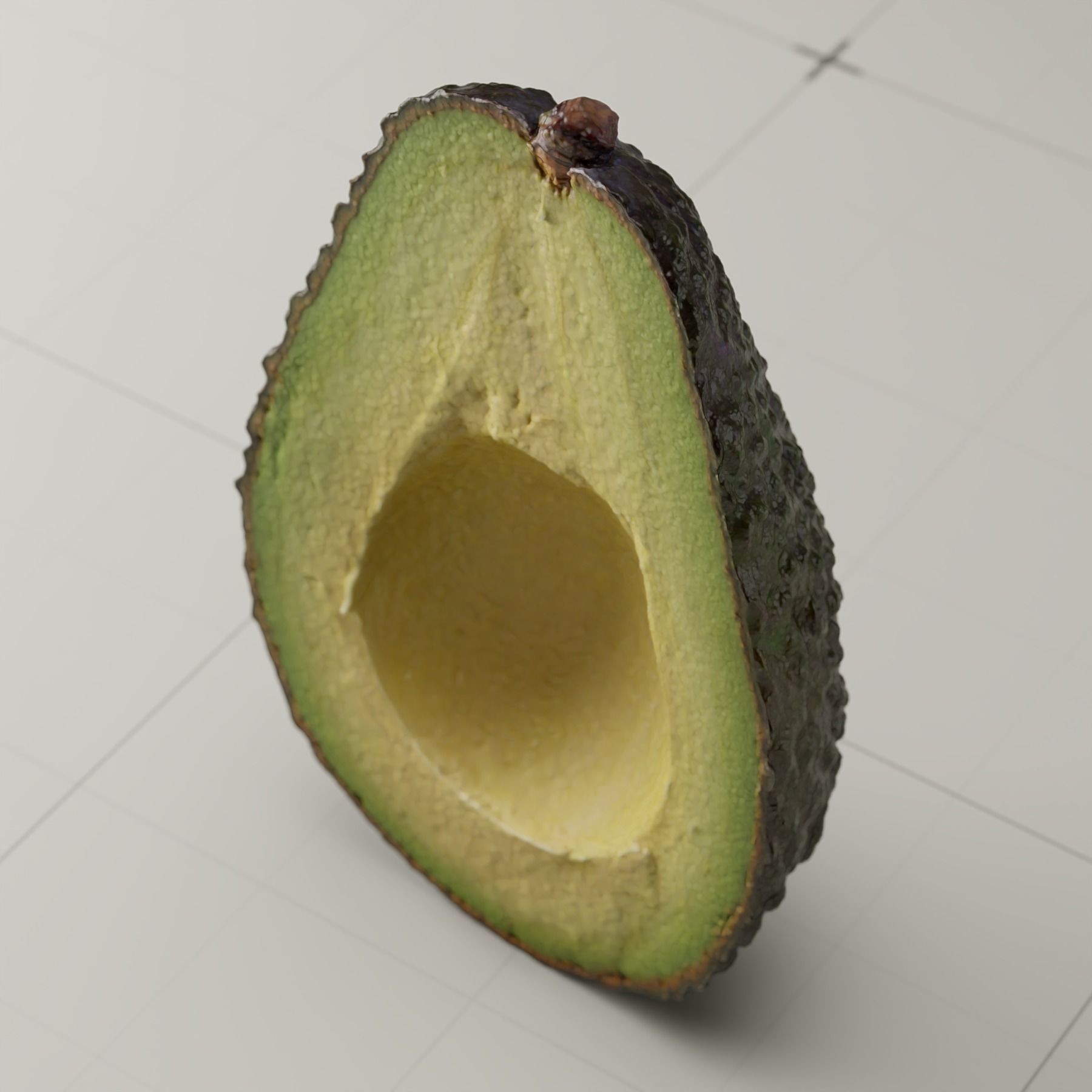 Detailed Avocado 3D Model – Photorealistic PBR Asset, Blender & FBX - View 13
