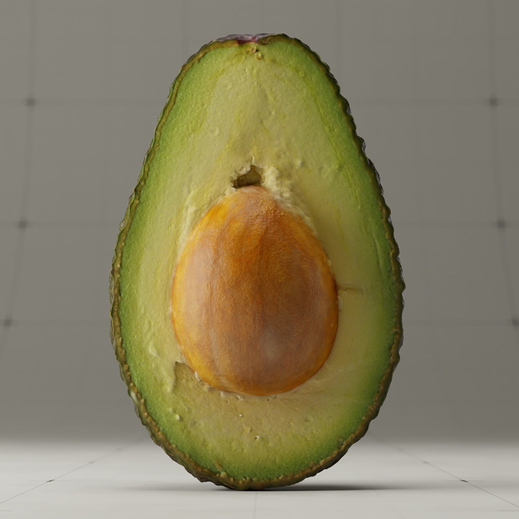 Detailed Avocado 3D Model – Photorealistic PBR Asset, Blender & FBX - View 5