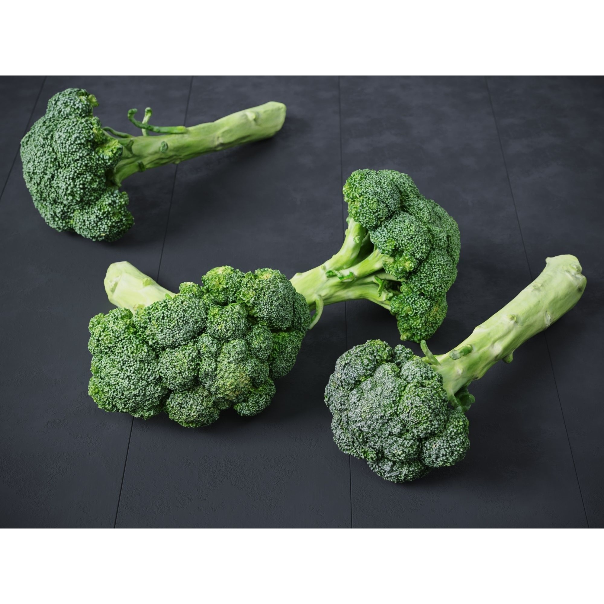 Broccoli Bunch 3D Model – High Poly Photogrammetry Asset, FBX/OBJ - View 3