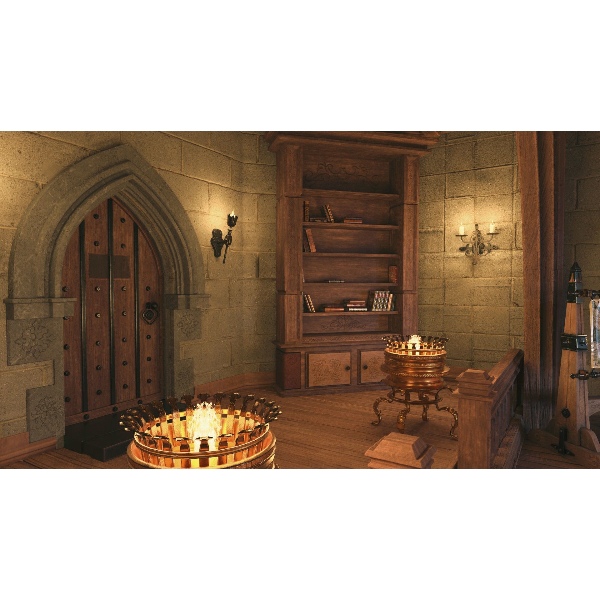 Medieval Interior - Game-Ready 3D Model - View 12
