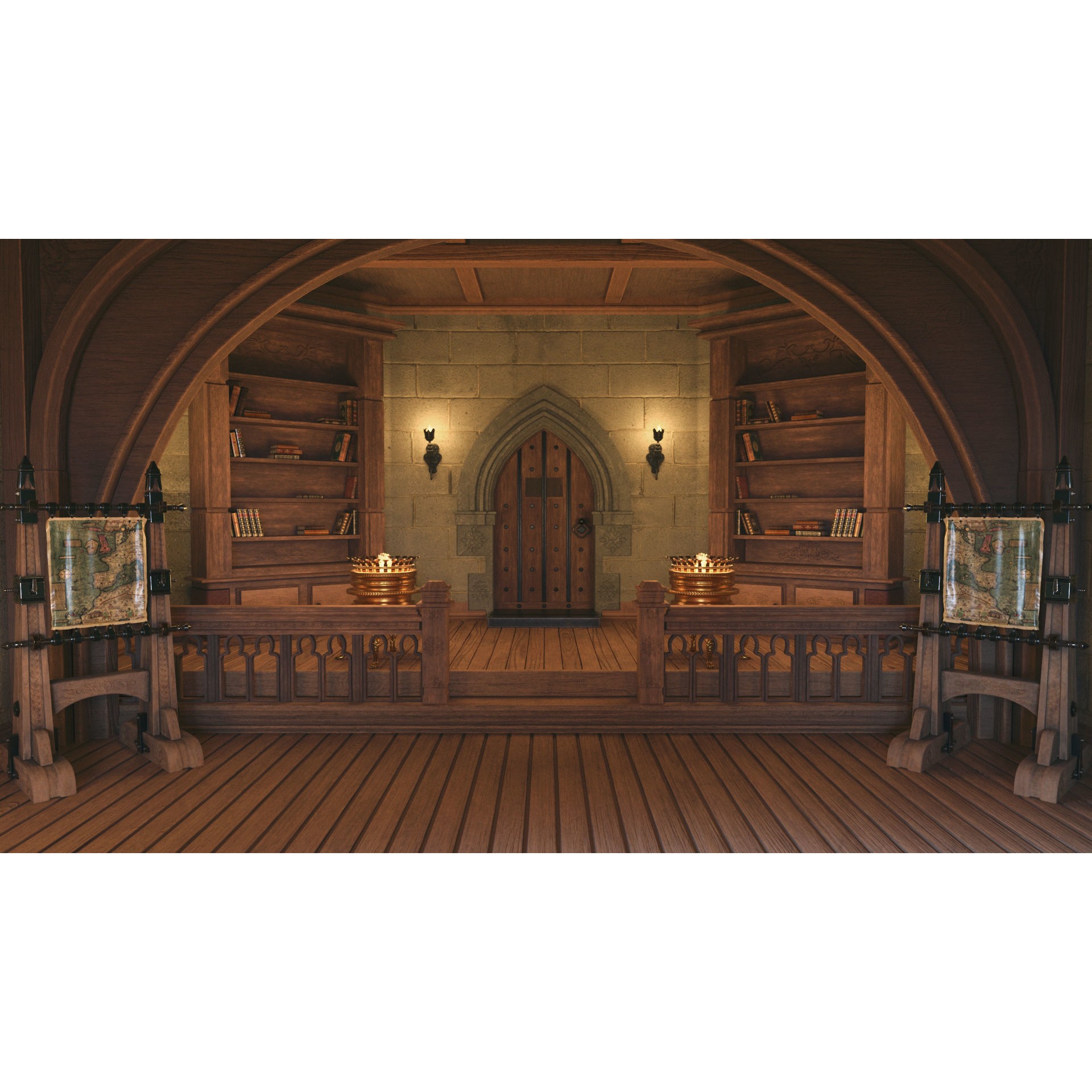 Medieval Interior - Game-Ready 3D Model - View 7