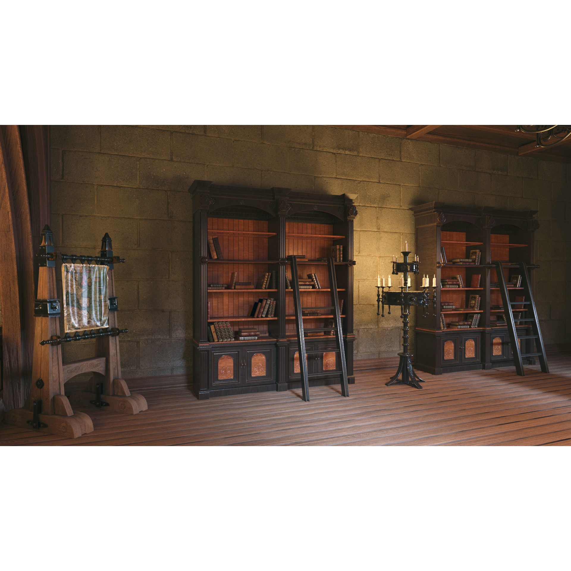 Medieval Interior - Game-Ready 3D Model - View 8
