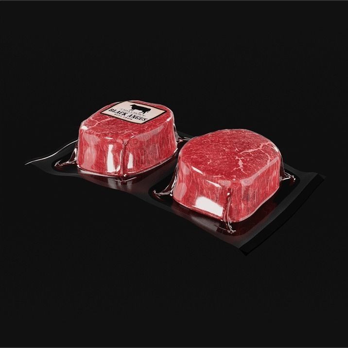 Angus Beef Vacuum 3D Model – High-Quality PBR Asset for Rendering - View 7