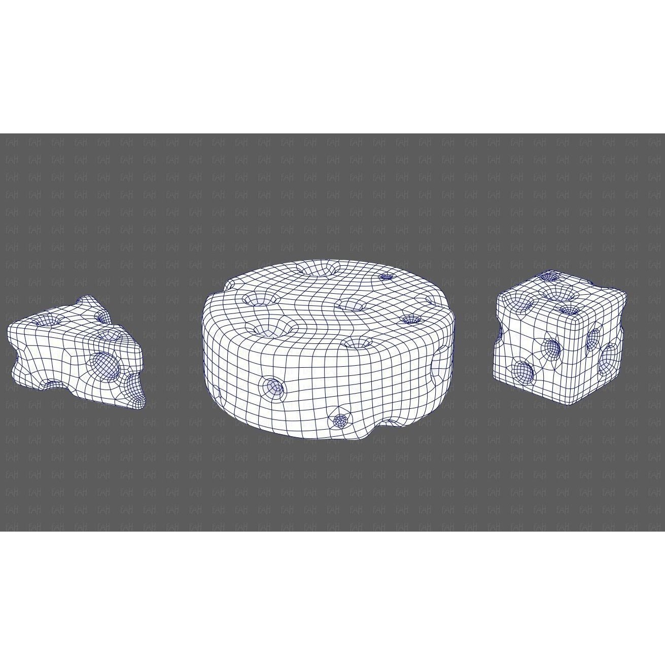 Cheese V01 3D Model – Low Poly Cartoon Food Asset, FBX, OBJ - View 12