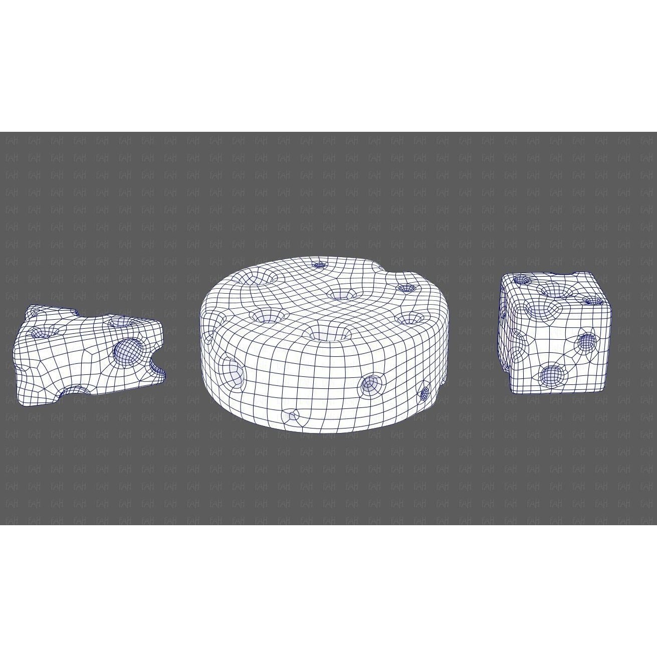 Cheese V01 3D Model – Low Poly Cartoon Food Asset, FBX, OBJ - View 13