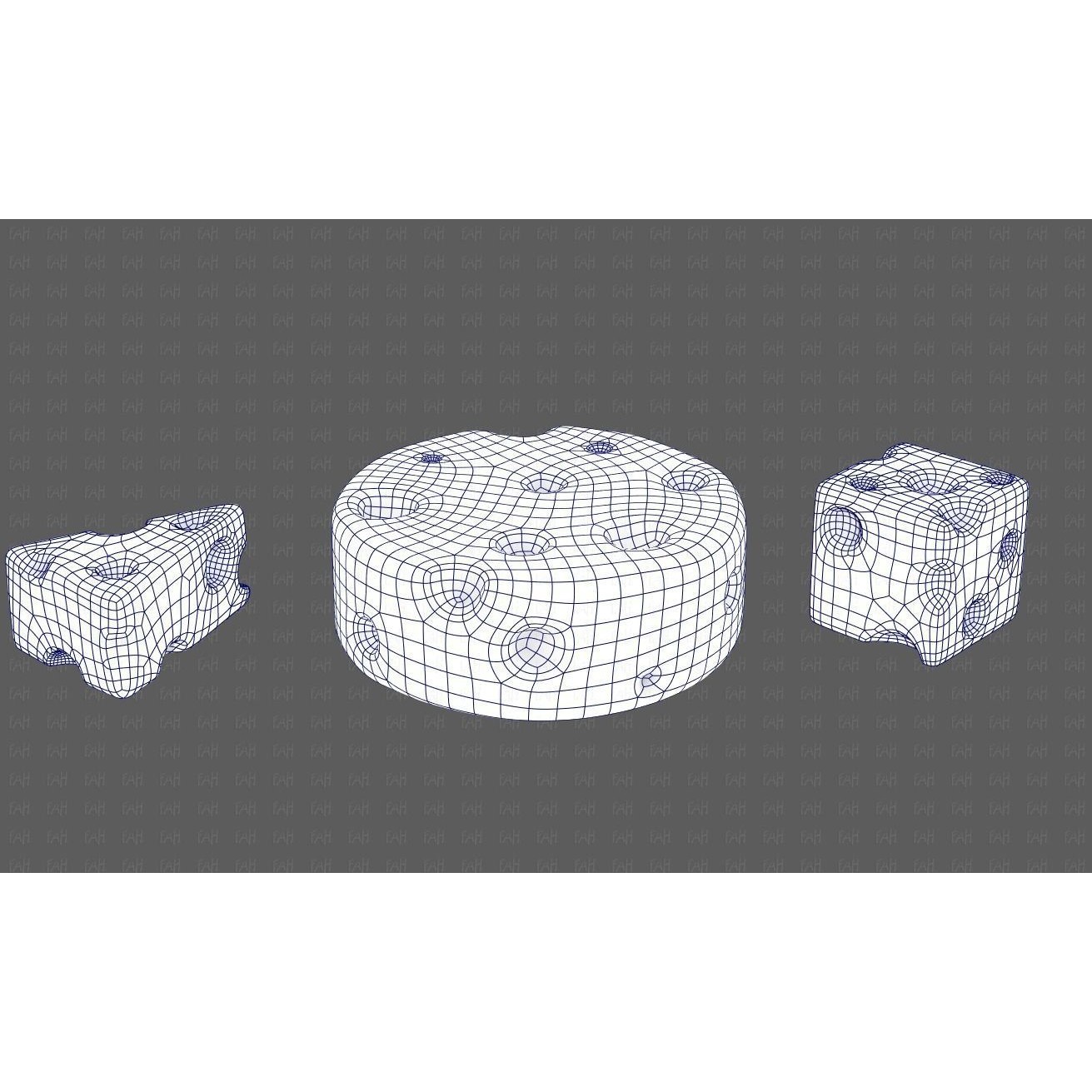 Cheese V01 3D Model – Low Poly Cartoon Food Asset, FBX, OBJ - View 14