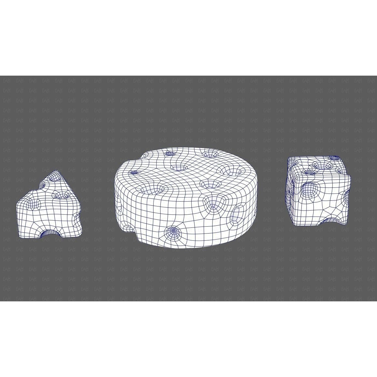 Cheese V01 3D Model – Low Poly Cartoon Food Asset, FBX, OBJ - View 15