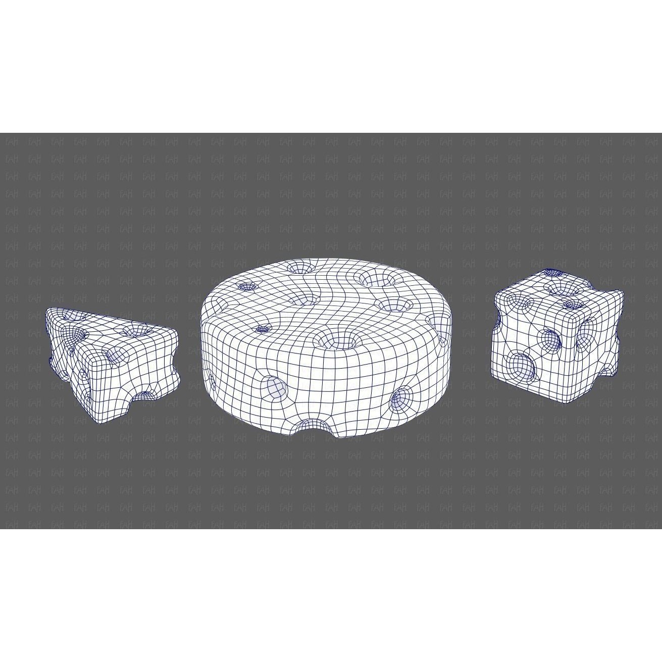 Cheese V01 3D Model – Low Poly Cartoon Food Asset, FBX, OBJ - View 16