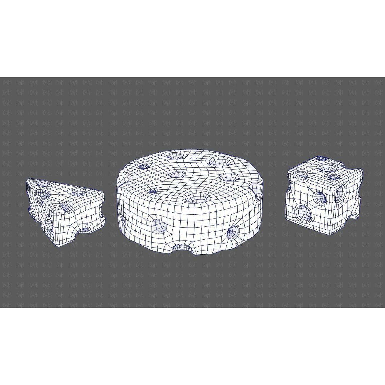 Cheese V01 3D Model – Low Poly Cartoon Food Asset, FBX, OBJ - View 32