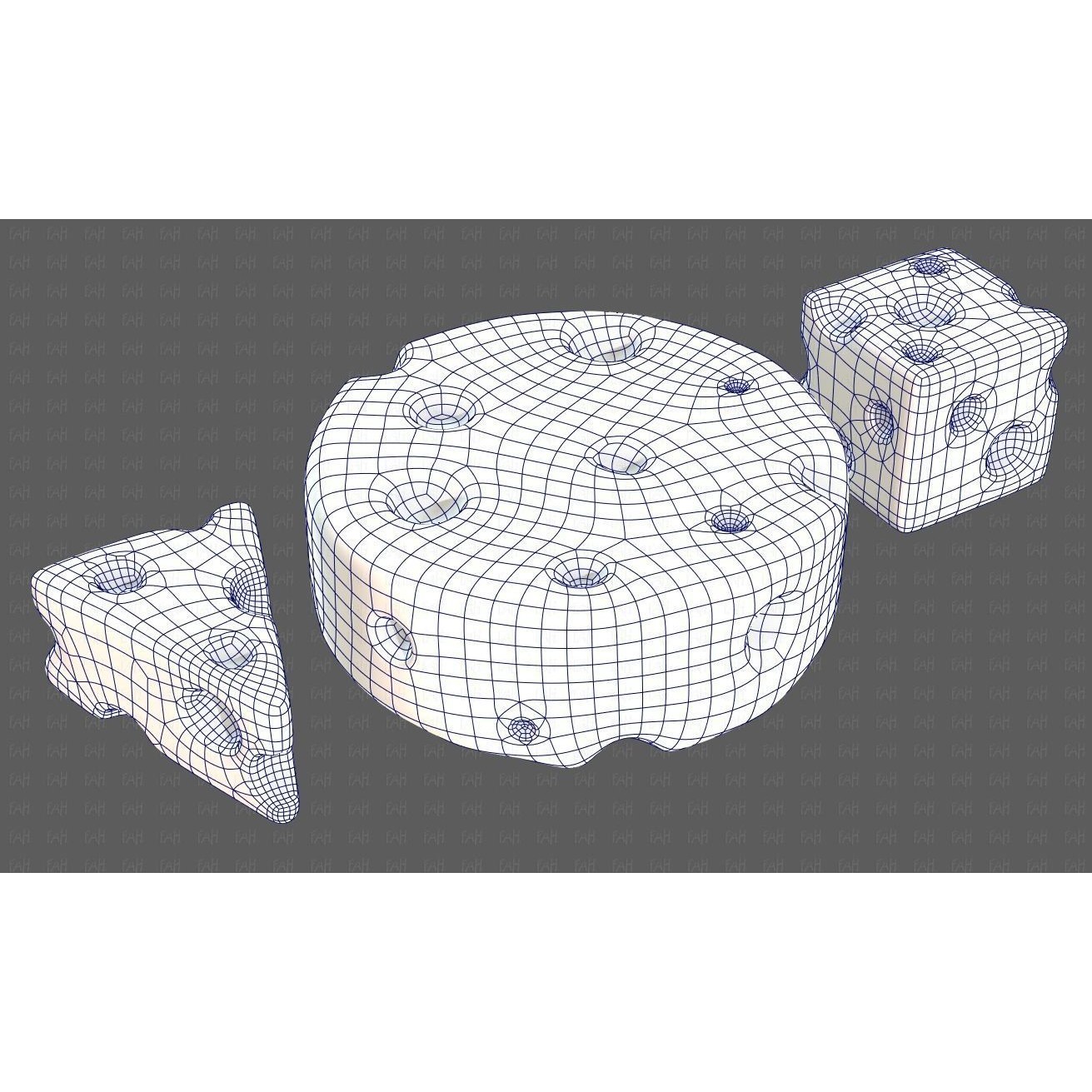 Cheese V01 3D Model – Low Poly Cartoon Food Asset, FBX, OBJ - View 40