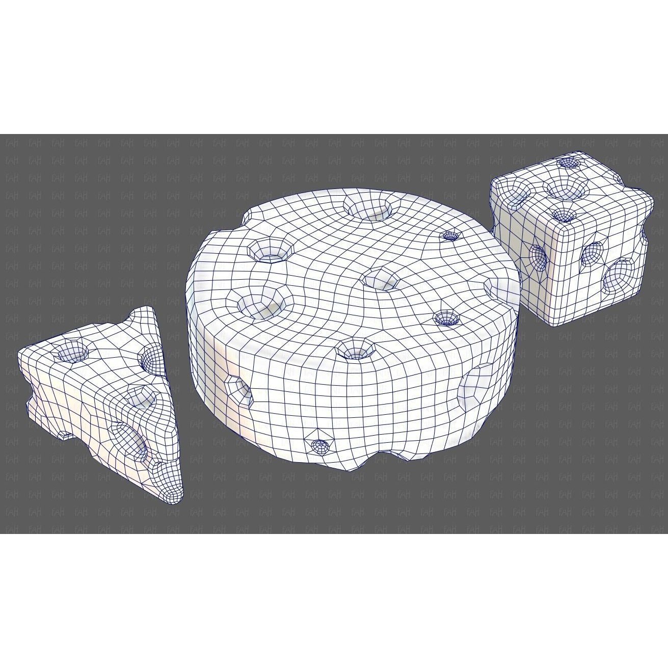 Cheese V01 3D Model – Low Poly Cartoon Food Asset, FBX, OBJ - View 42
