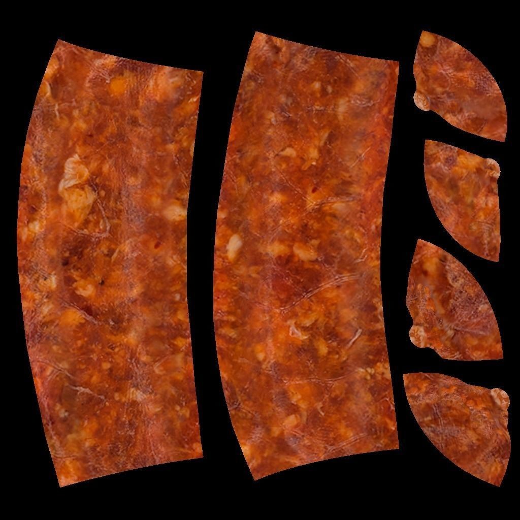 Italian Sausage 3D Model – High-Quality Polygon Mesh with PBR Textures - View 12
