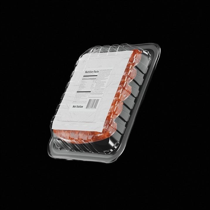 Italian Sausage 3D Model – High-Quality Polygon Mesh with PBR Textures - View 7