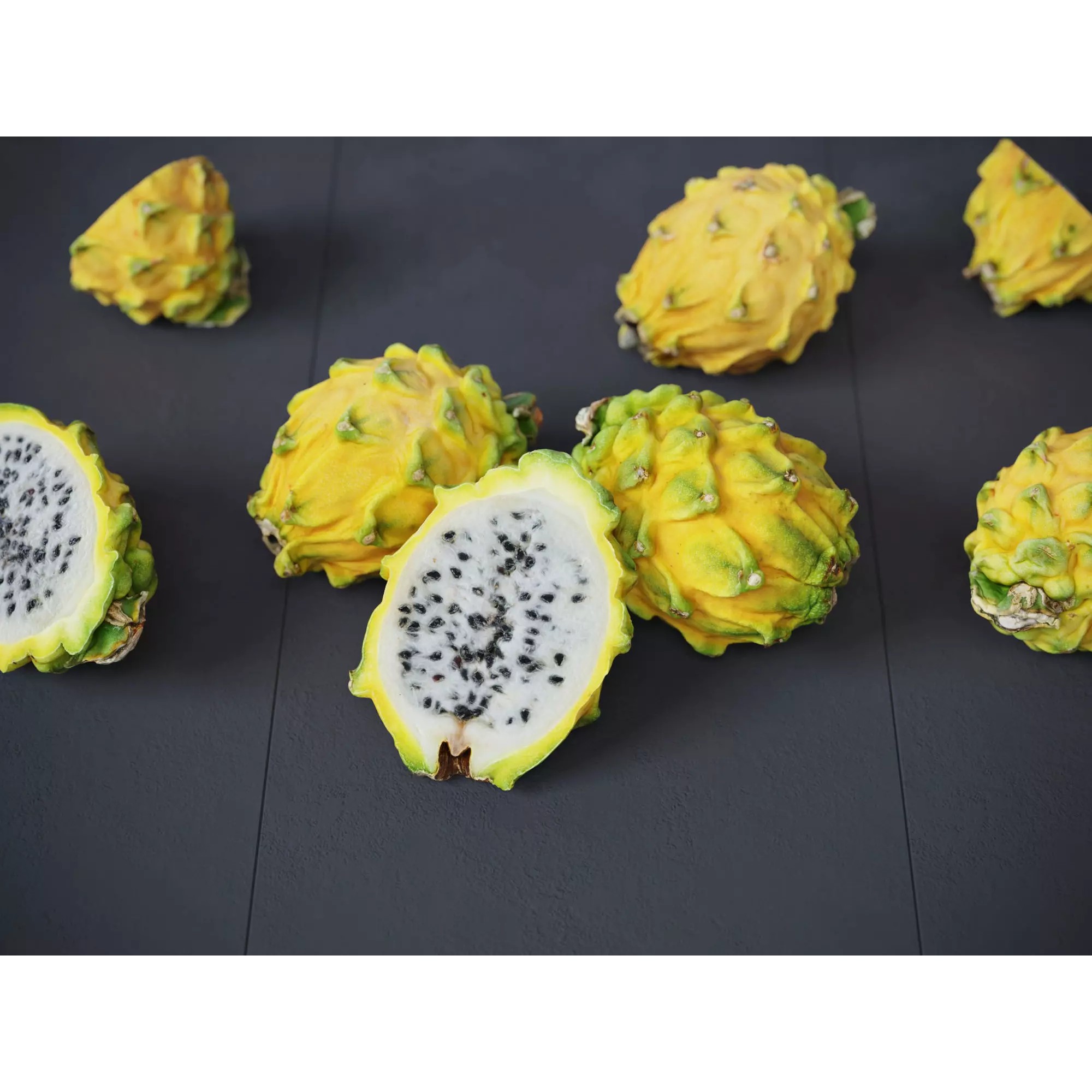 Dragon Fruits 3D Model – High Poly Photogrammetry Asset, FBX & OBJ - View 2